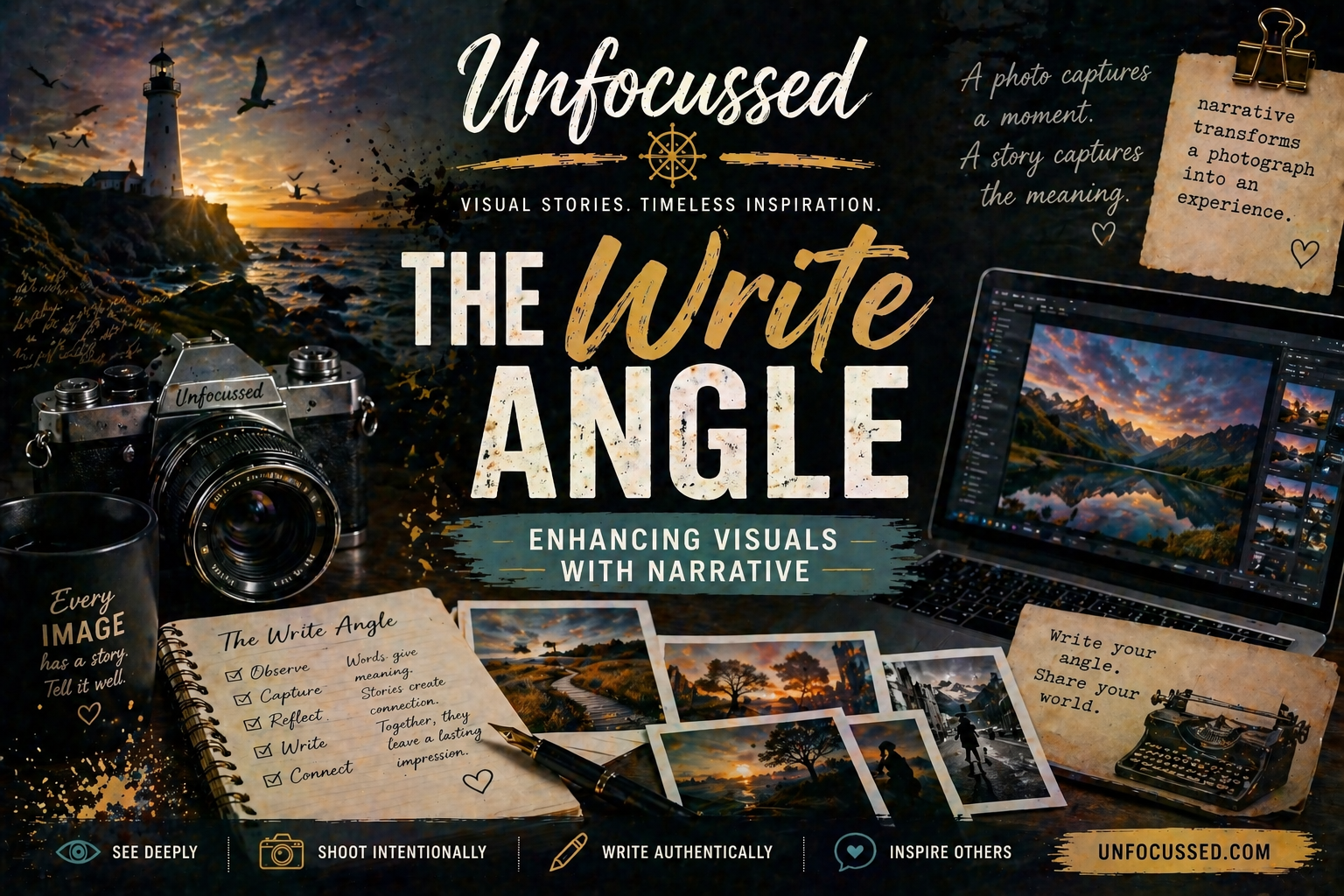 Feature Writing Angle The Write Angle: Enhancing Visuals with Narrative | Unfocussed