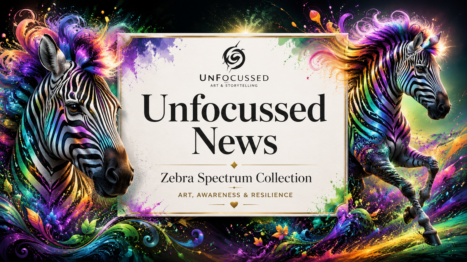 Zebra spectrum collection poster design