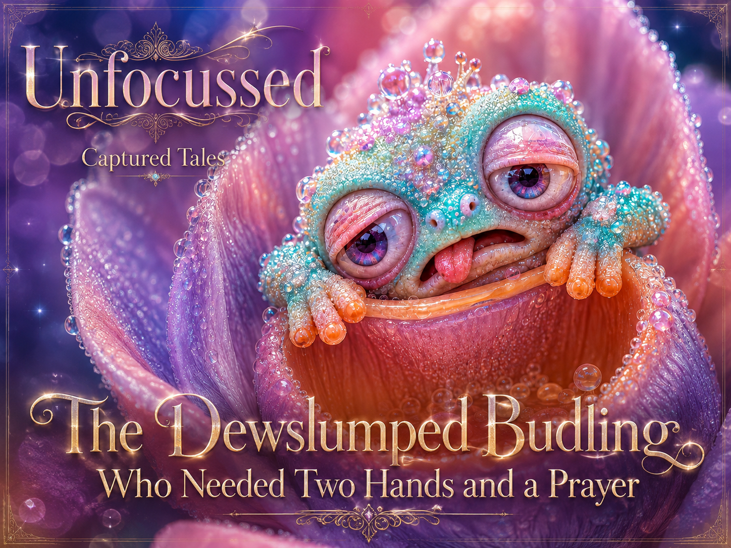 The Dewslumped Budling Who Needed Two Hands and a Prayer Captured Tale featured artwork
