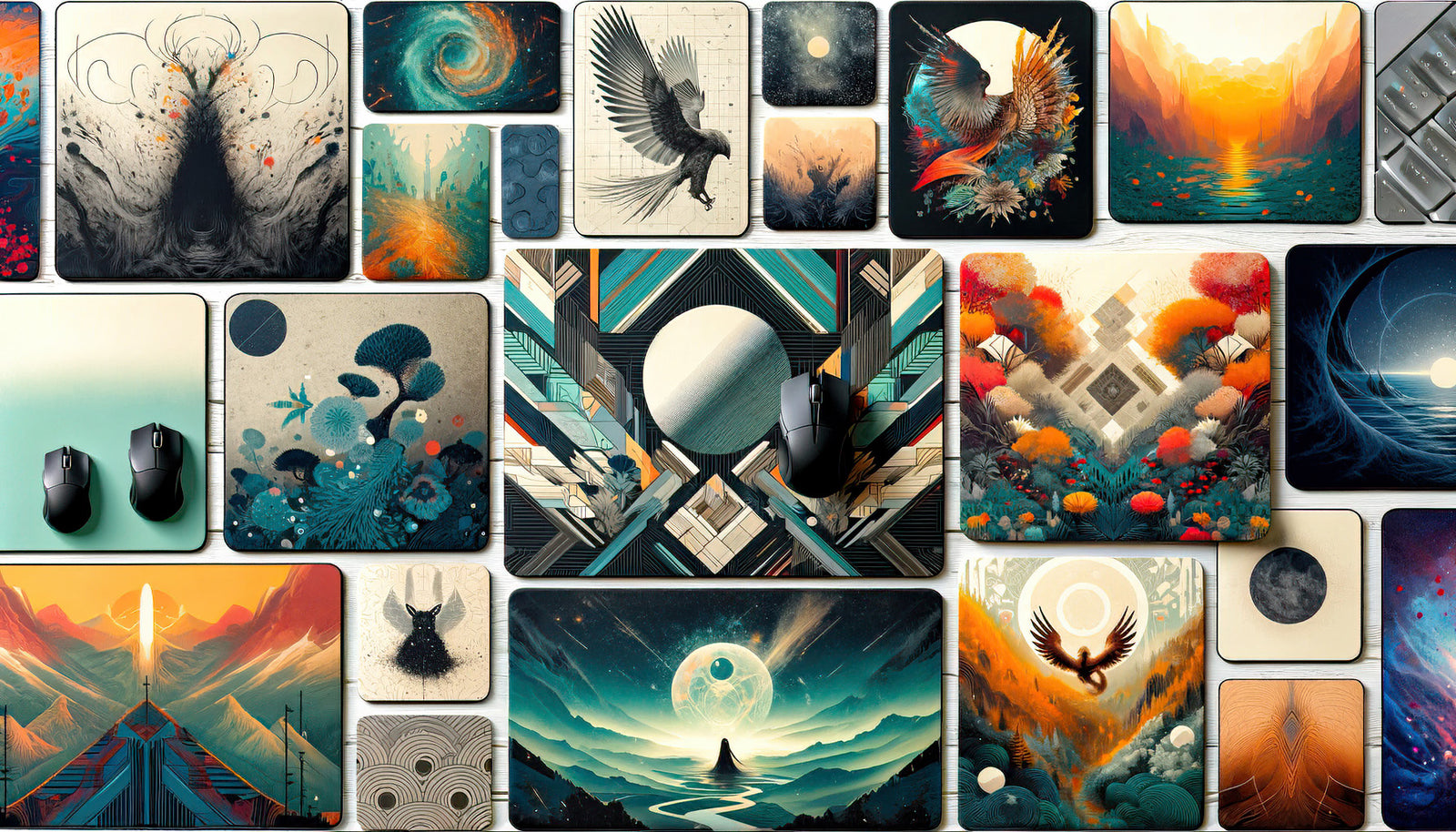 Elevate Your Workspace: Discover Our Graphic Mouse Pads and Desk Mats Collection