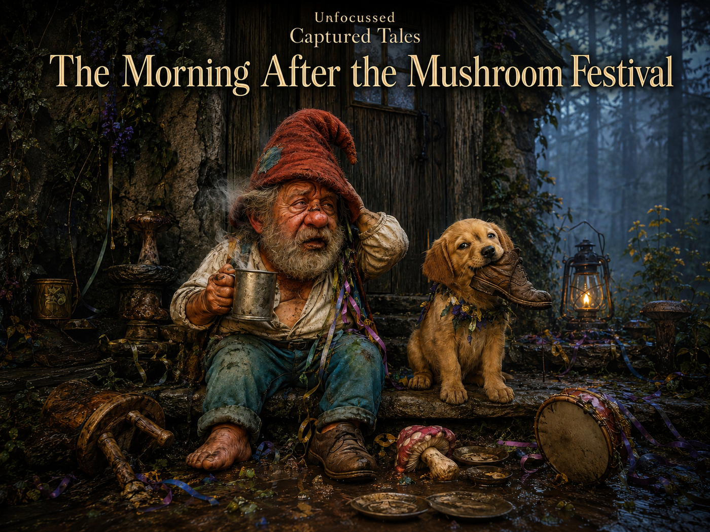 The Morning After the Mushroom Festival Captured Tale featured artwork