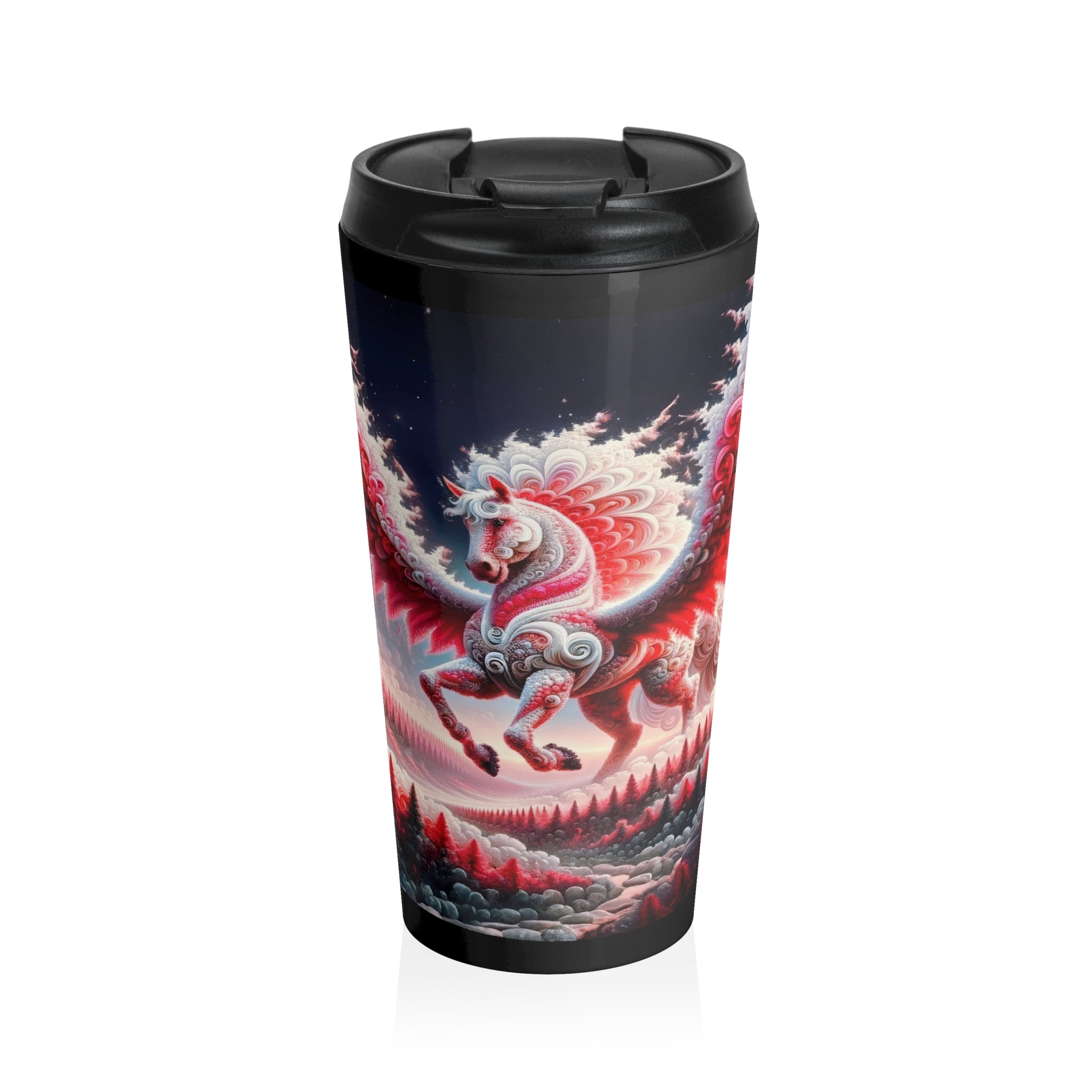 Flight of the Celestial Pegasus Travel Mug