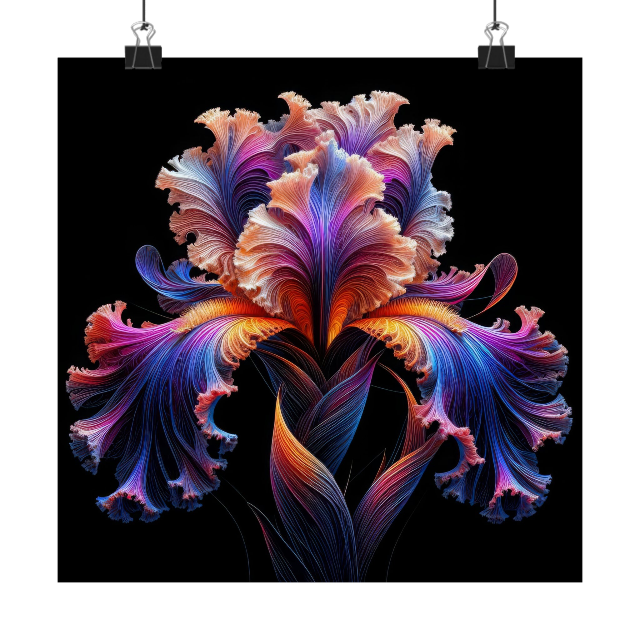 Pétalos etéreos en el abismo Póster