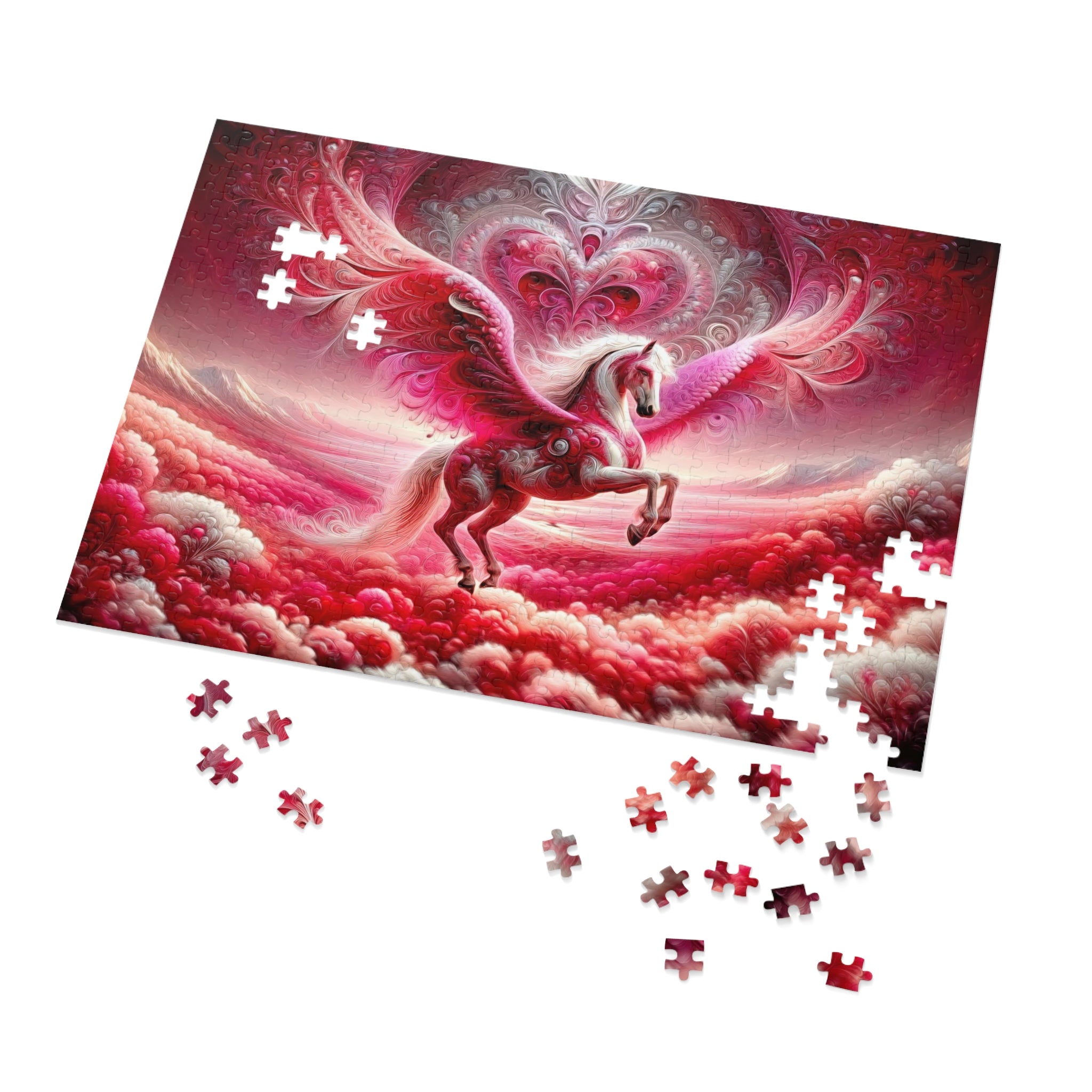 The Crimson Winged Pegasus Jigsaw Puzzle