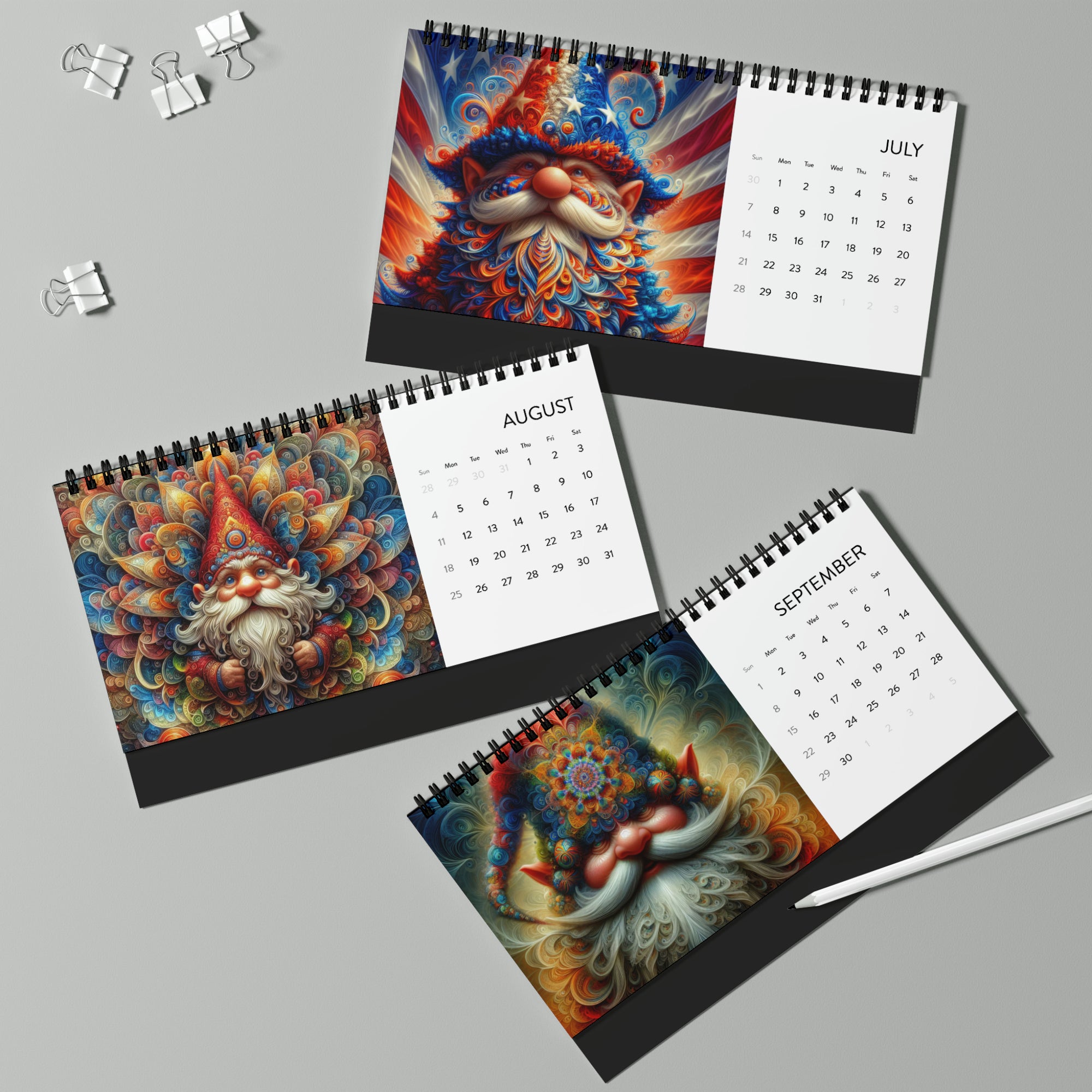 My Gnomies Desktop Calendar (2024)