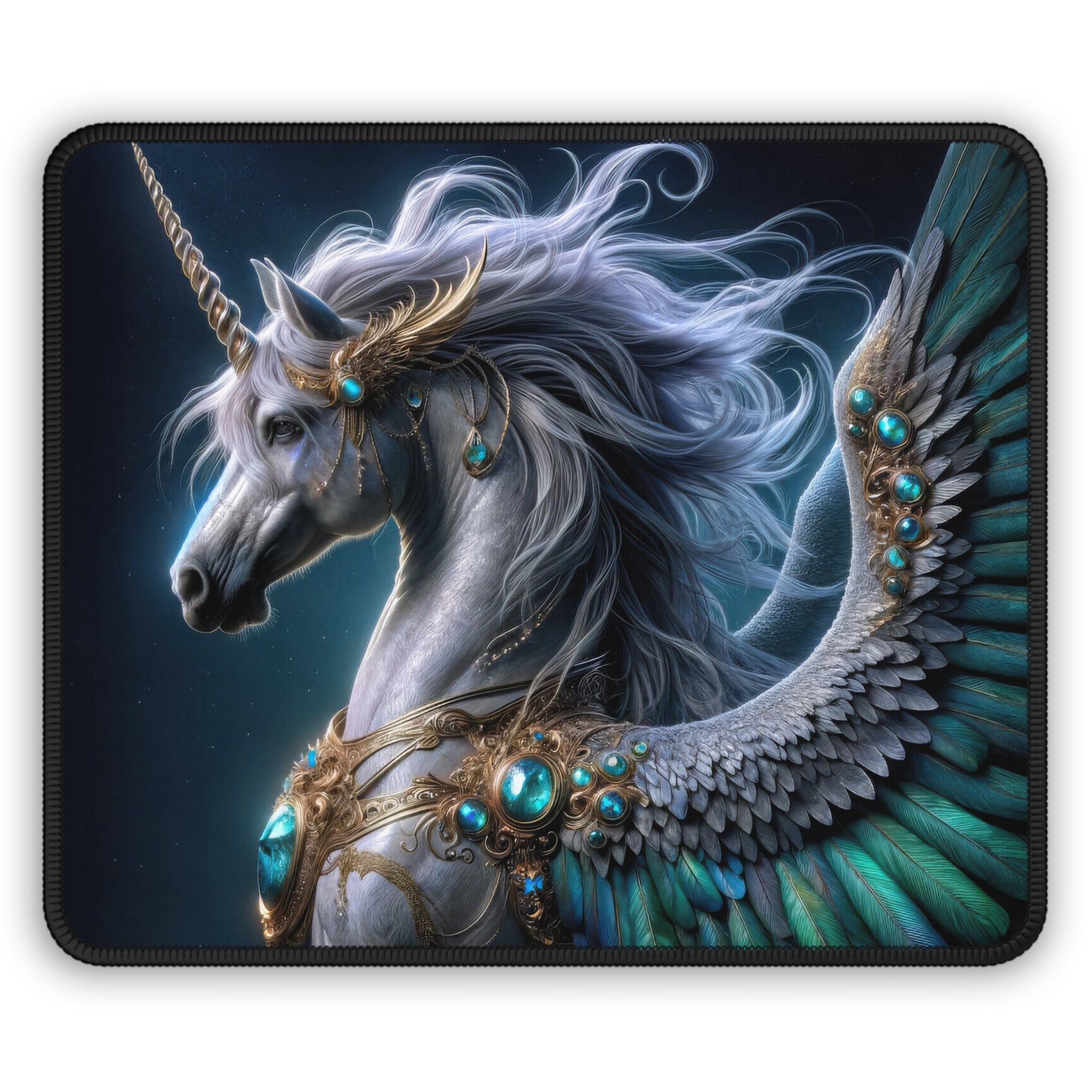 Serenade of the Silvermane Gaming Mouse Pad