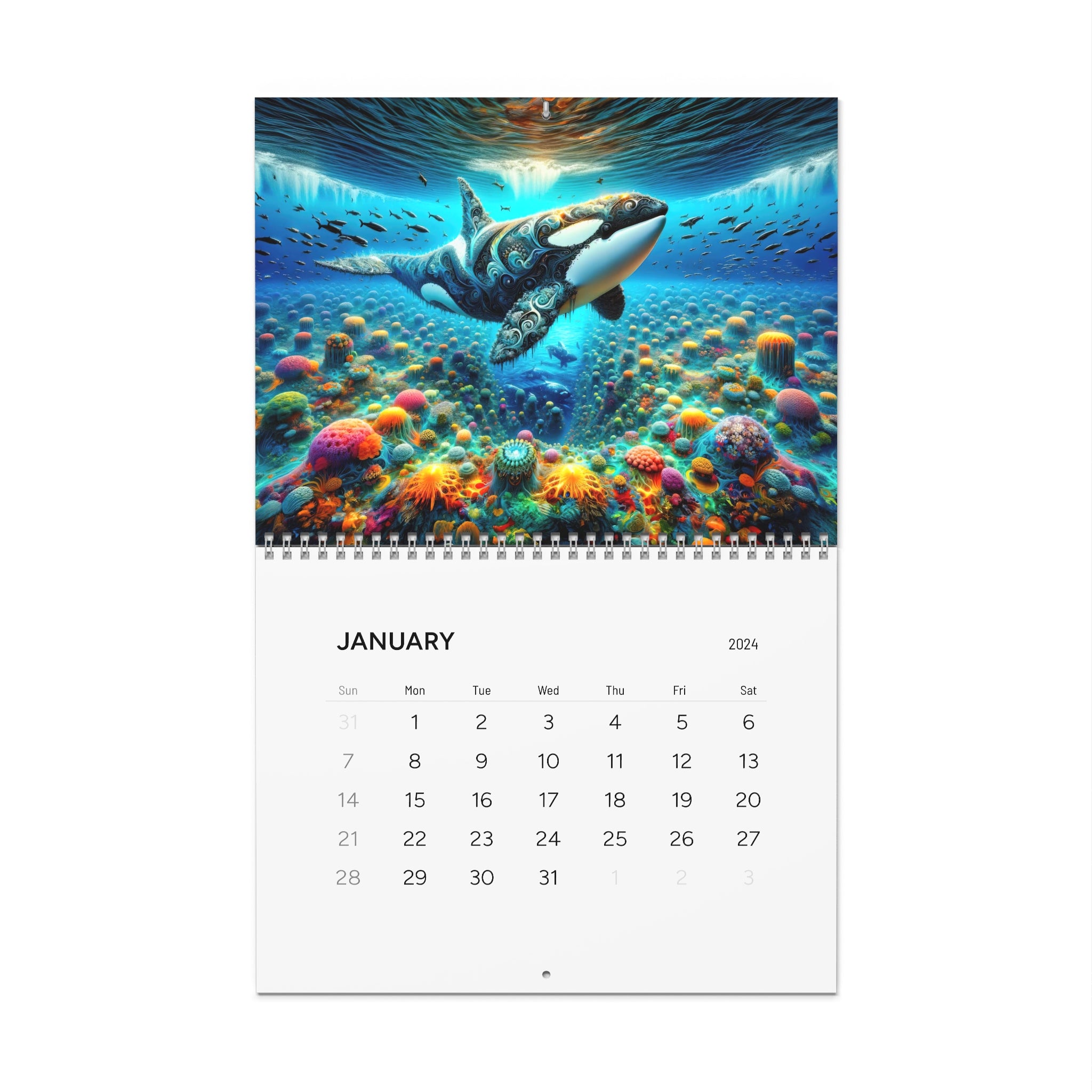Orcas of Imagination Calendar (2024)