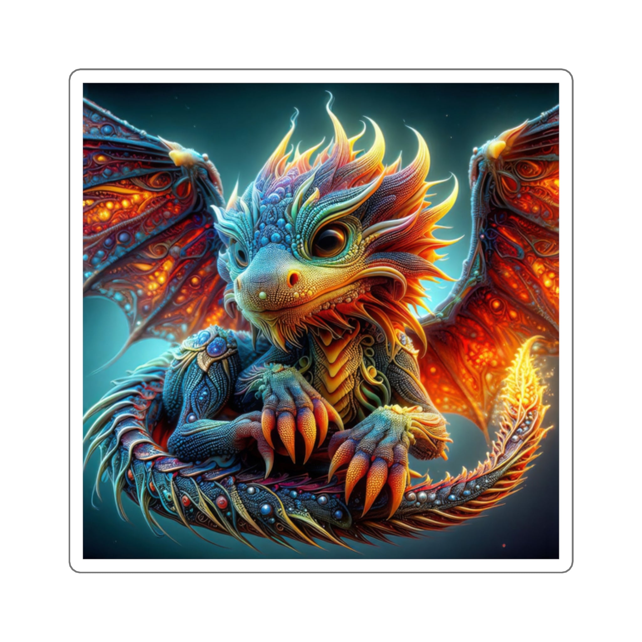 Las pegatinas doradas del Wyvern