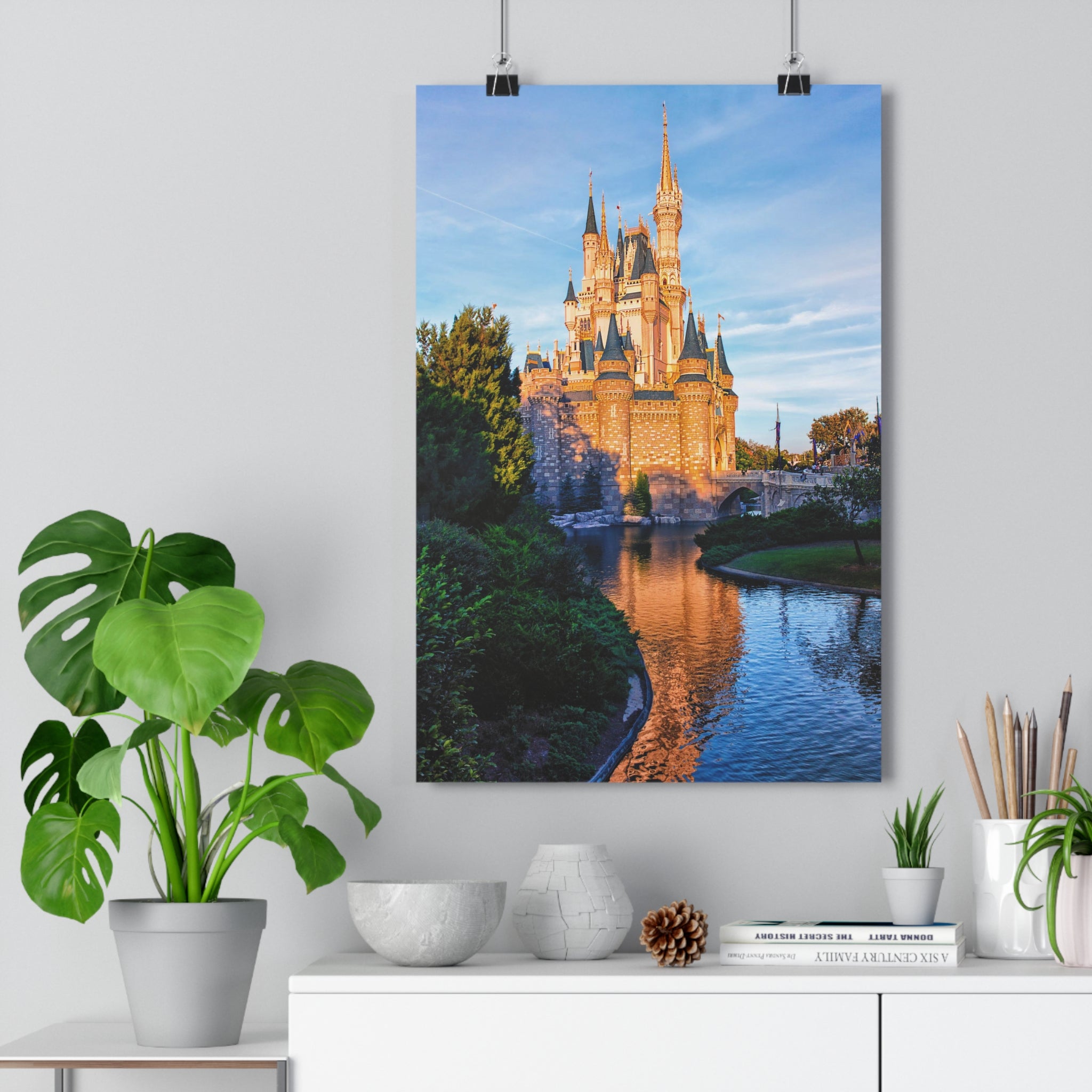 La impresión del castillo del Reino Mágico