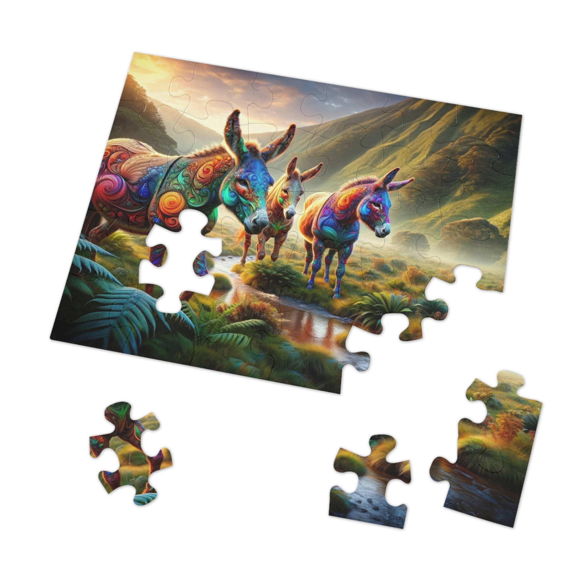 Kaleidoscope Herd Jigsaw Puzzle