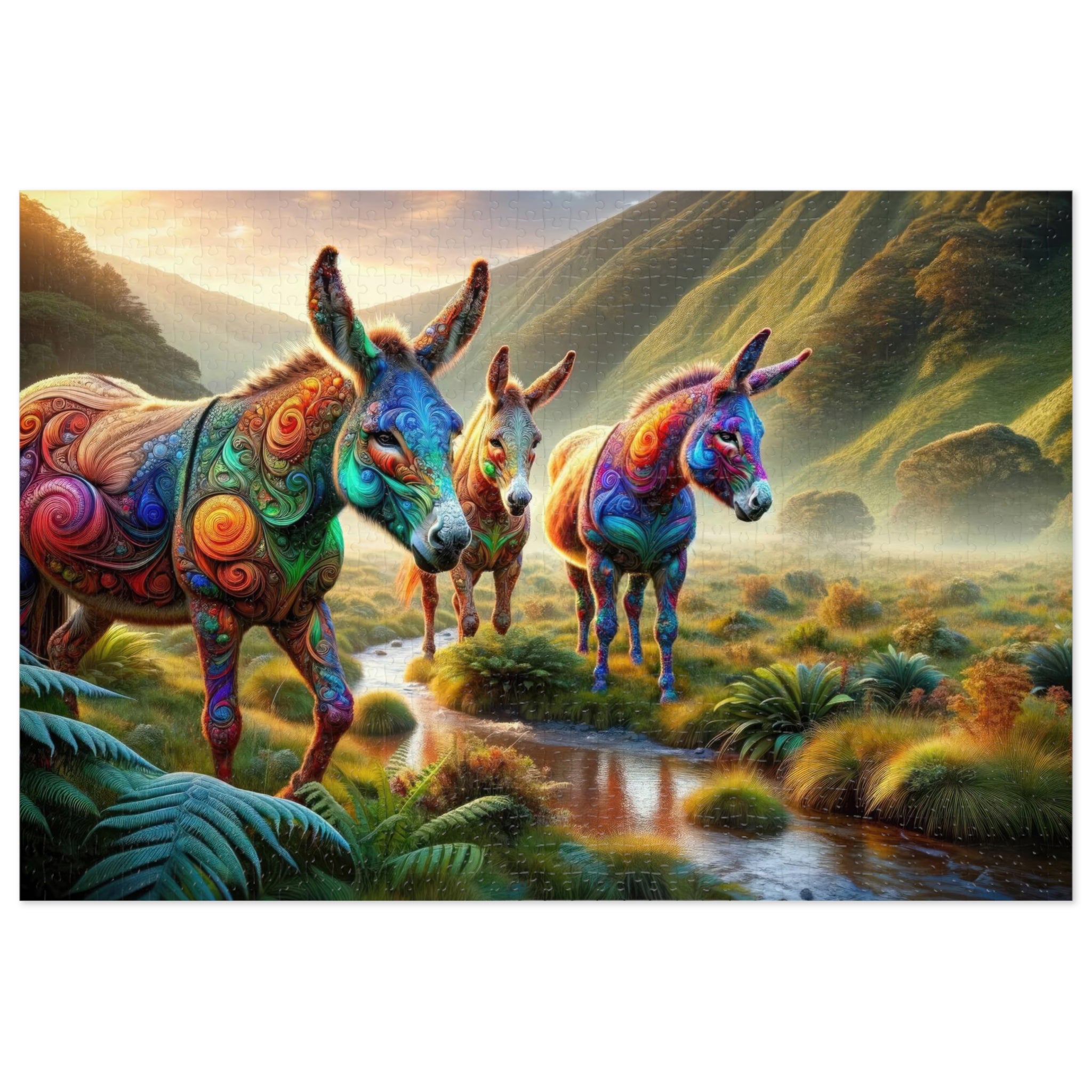 Kaleidoscope Herd Jigsaw Puzzle