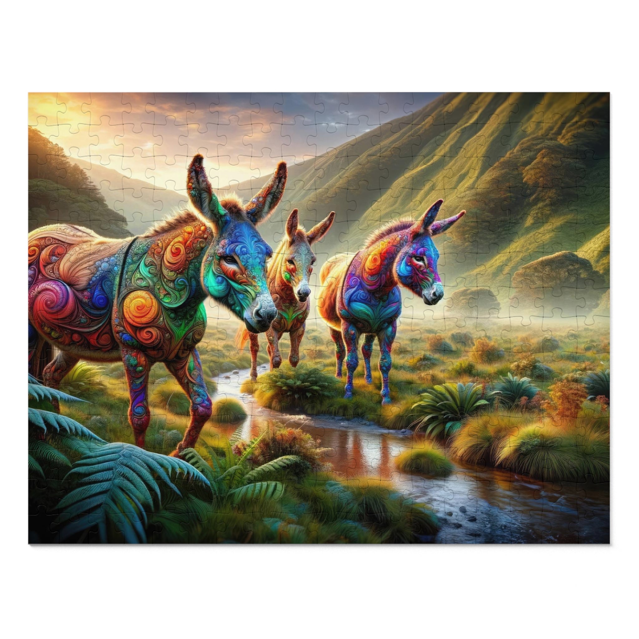 Kaleidoscope Herd Jigsaw Puzzle