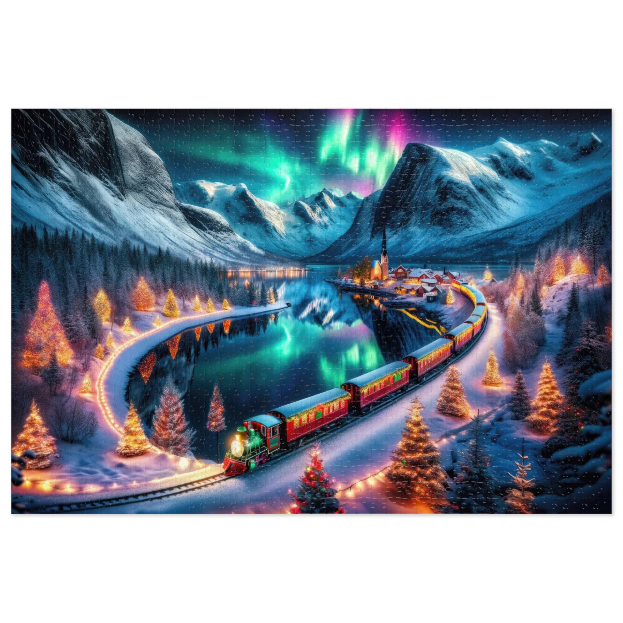 Puzzle Un voyage pour le réveillon d'hiver