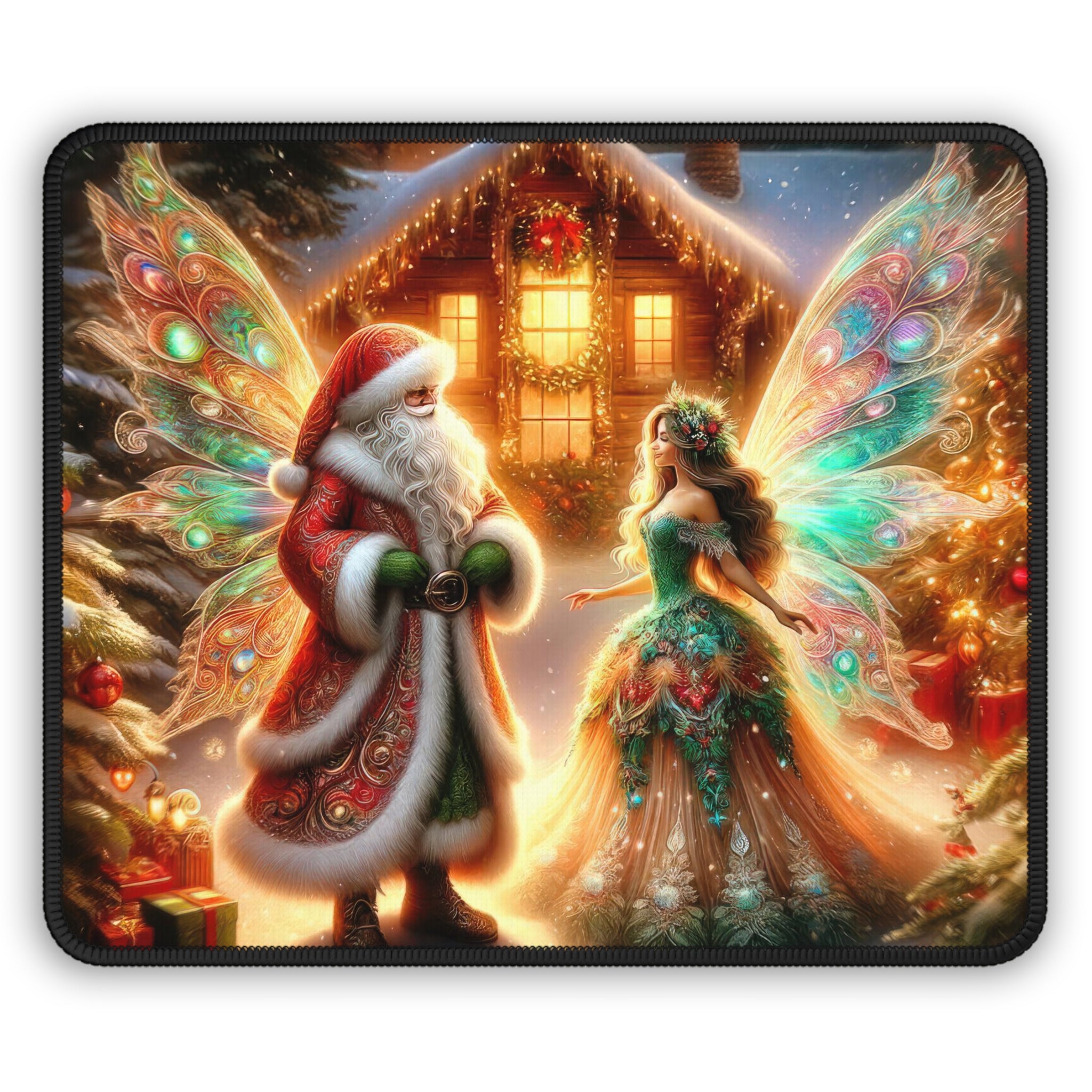 A Fairytale of Frost and Glitter Gaming Mouse Pad