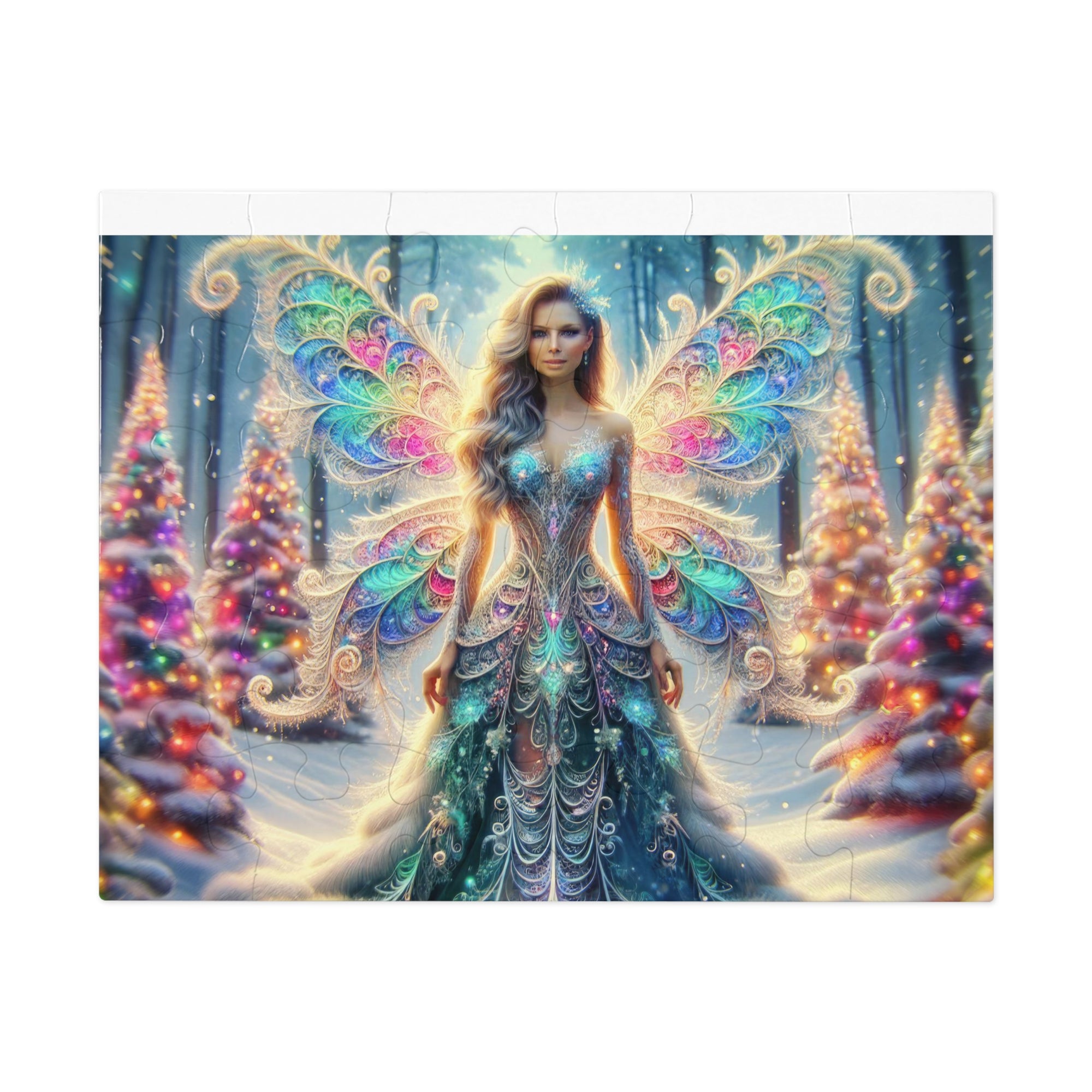 Enchanted Fractal Frost Jigsaw Puzzle