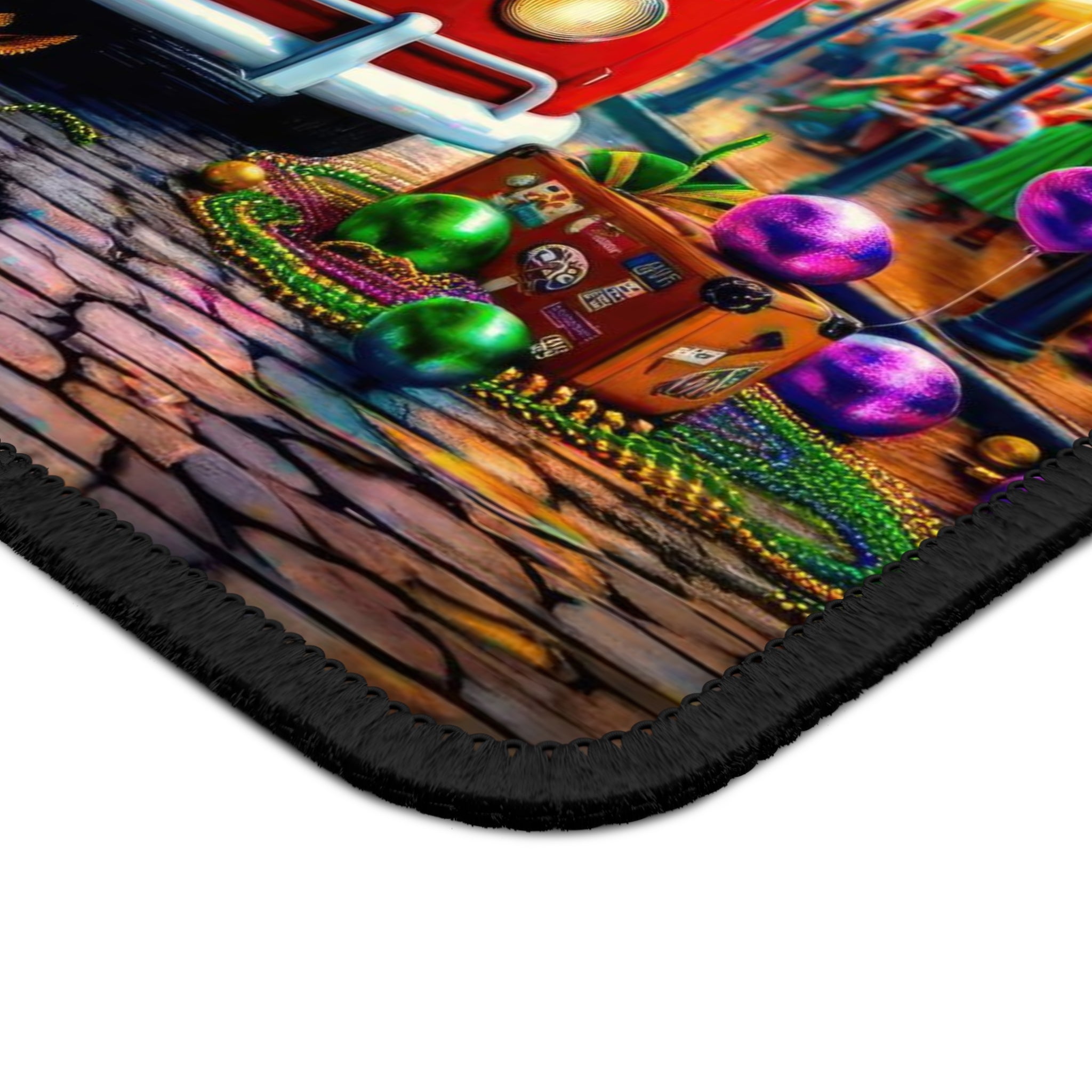 Tapis de souris de jeu de vacances de Mardi Gras de Lillianna et Hemsworth