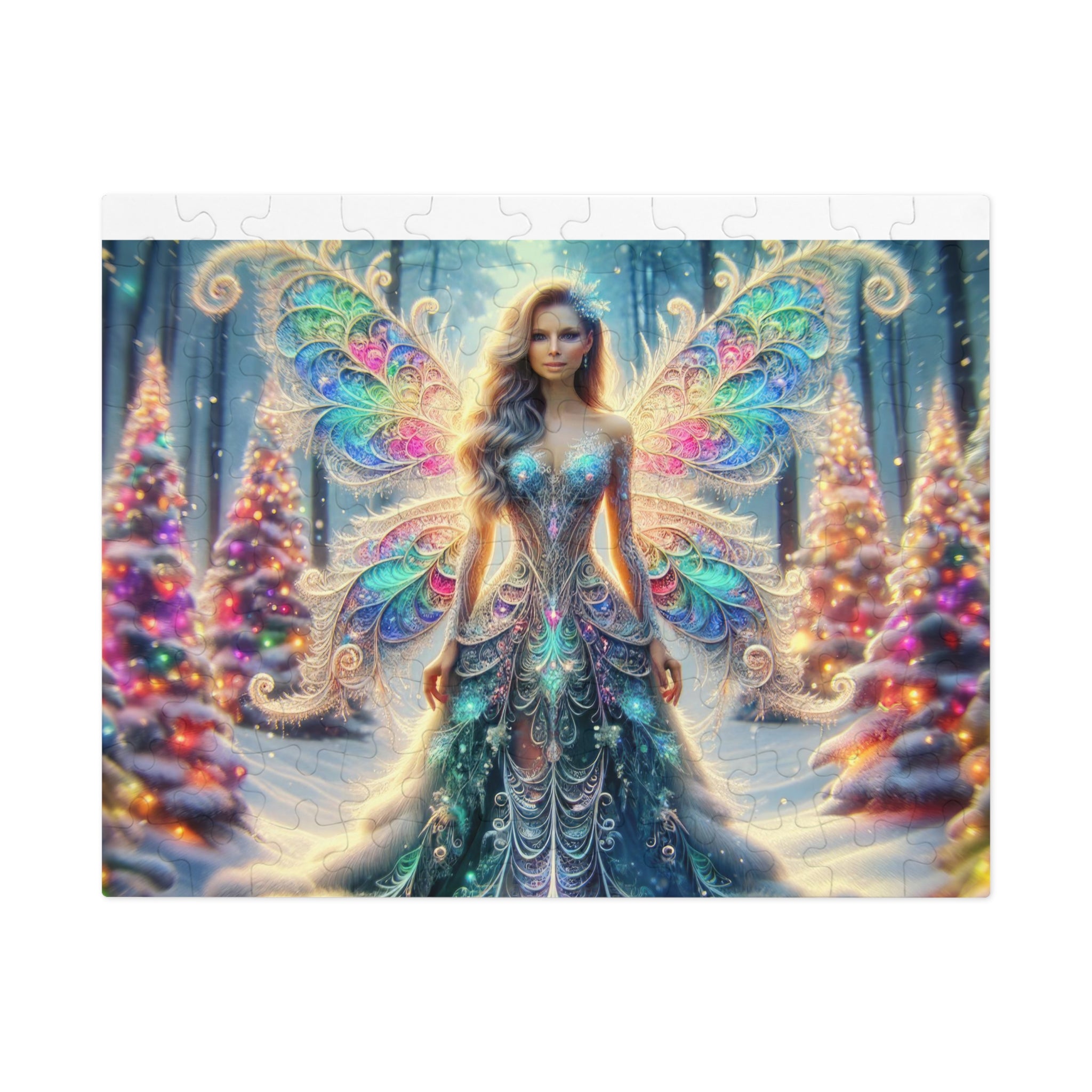 Enchanted Fractal Frost Jigsaw Puzzle