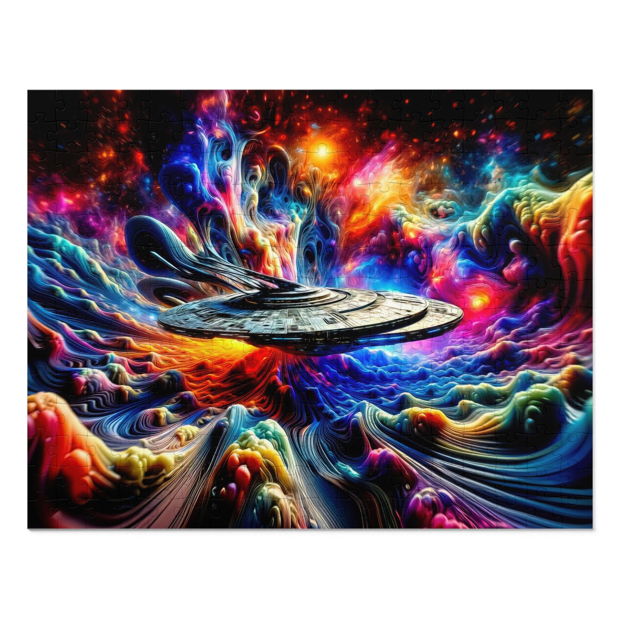 Puzzle de paysage onirique interstellaire