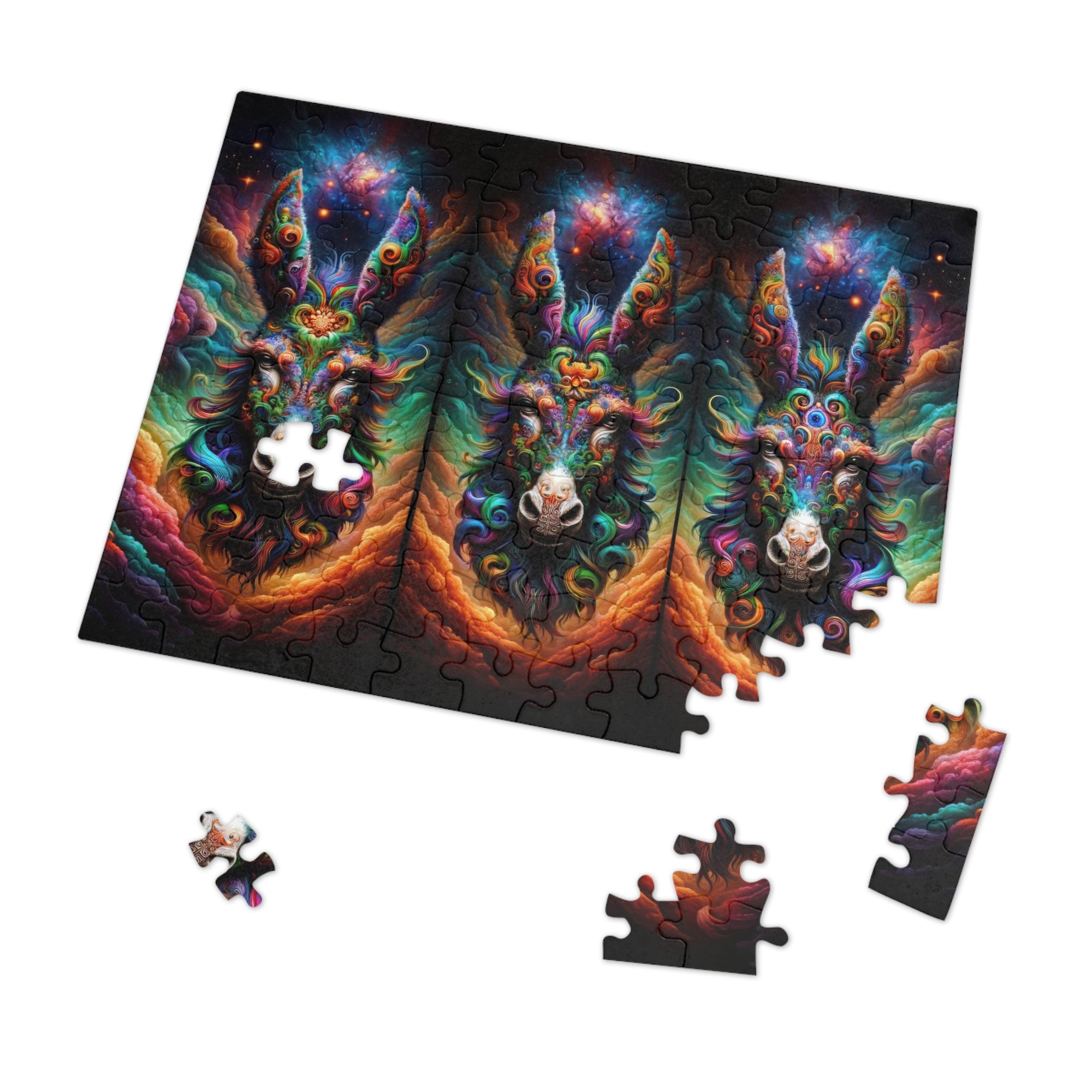 Galactic Donkey Trivision Jigsaw Puzzle