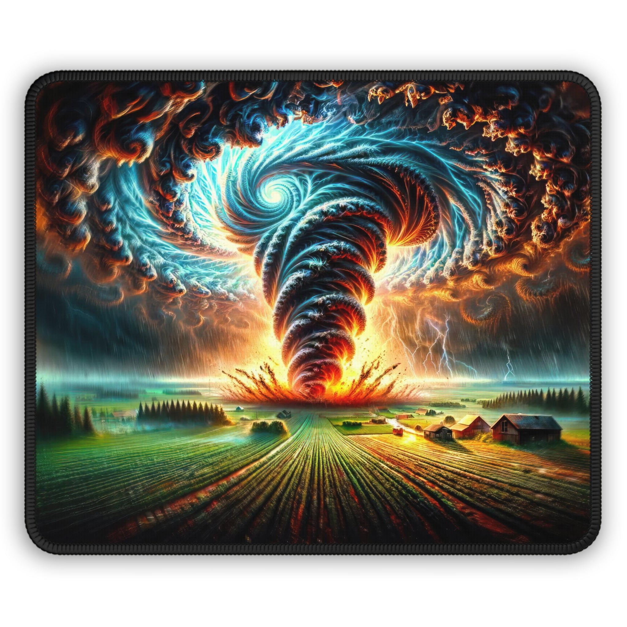 Alfombrilla de ratón para juegos The Vortex Over Verdant Fields