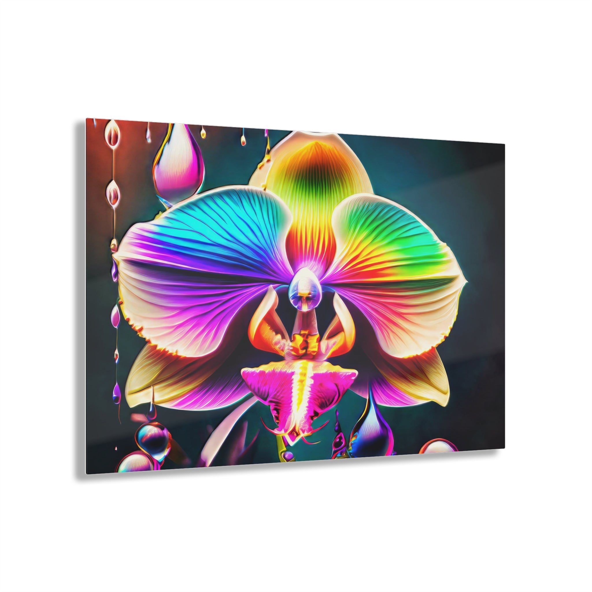 Orchid Drip Dream Acrylic Print