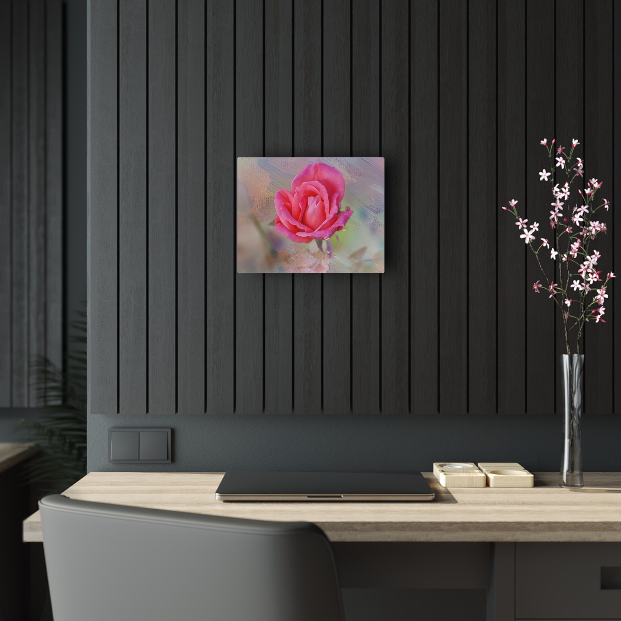 Impression sur Acrylique sur Acrylique Gentilité rose
