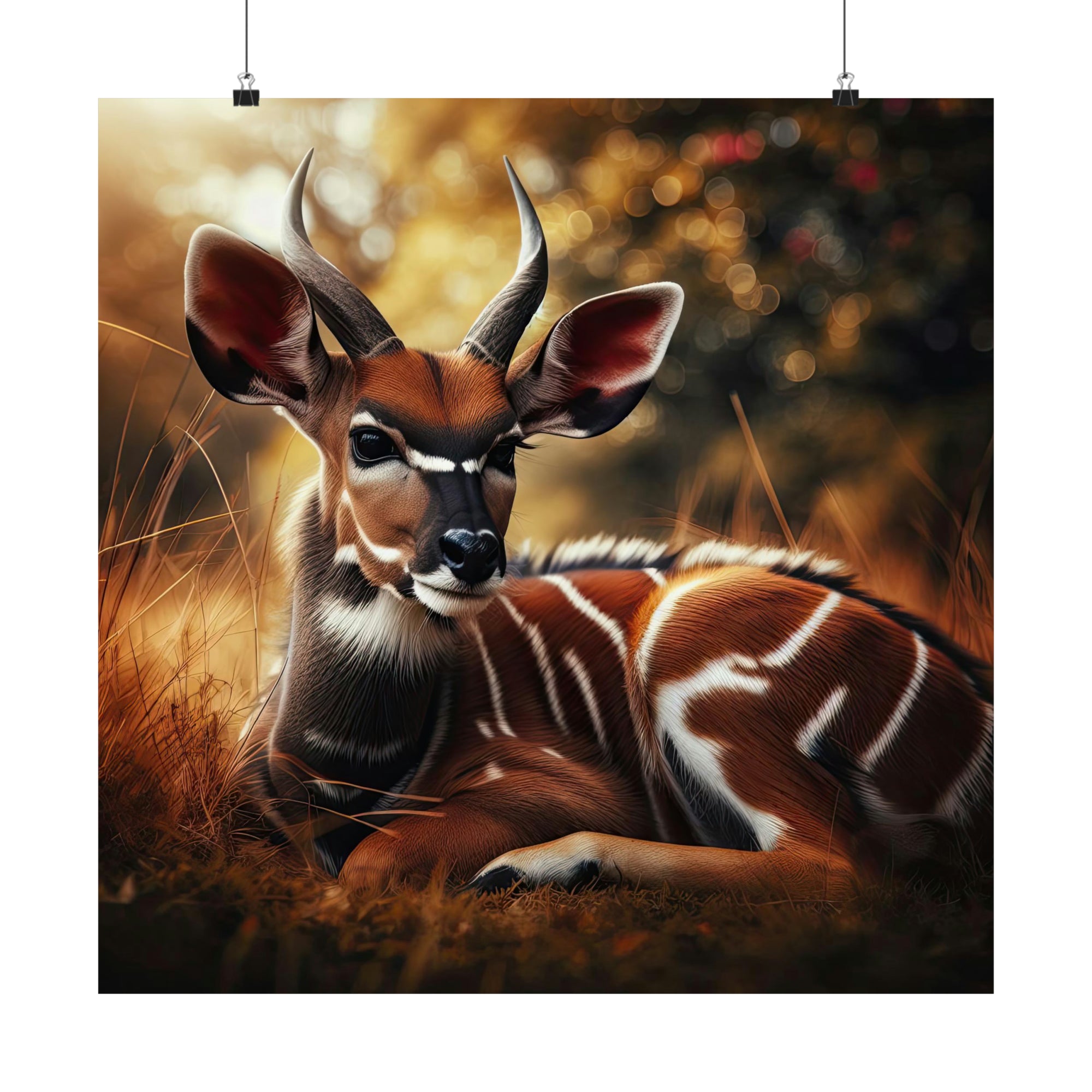 Le repos tranquille d'un Nyala Poster