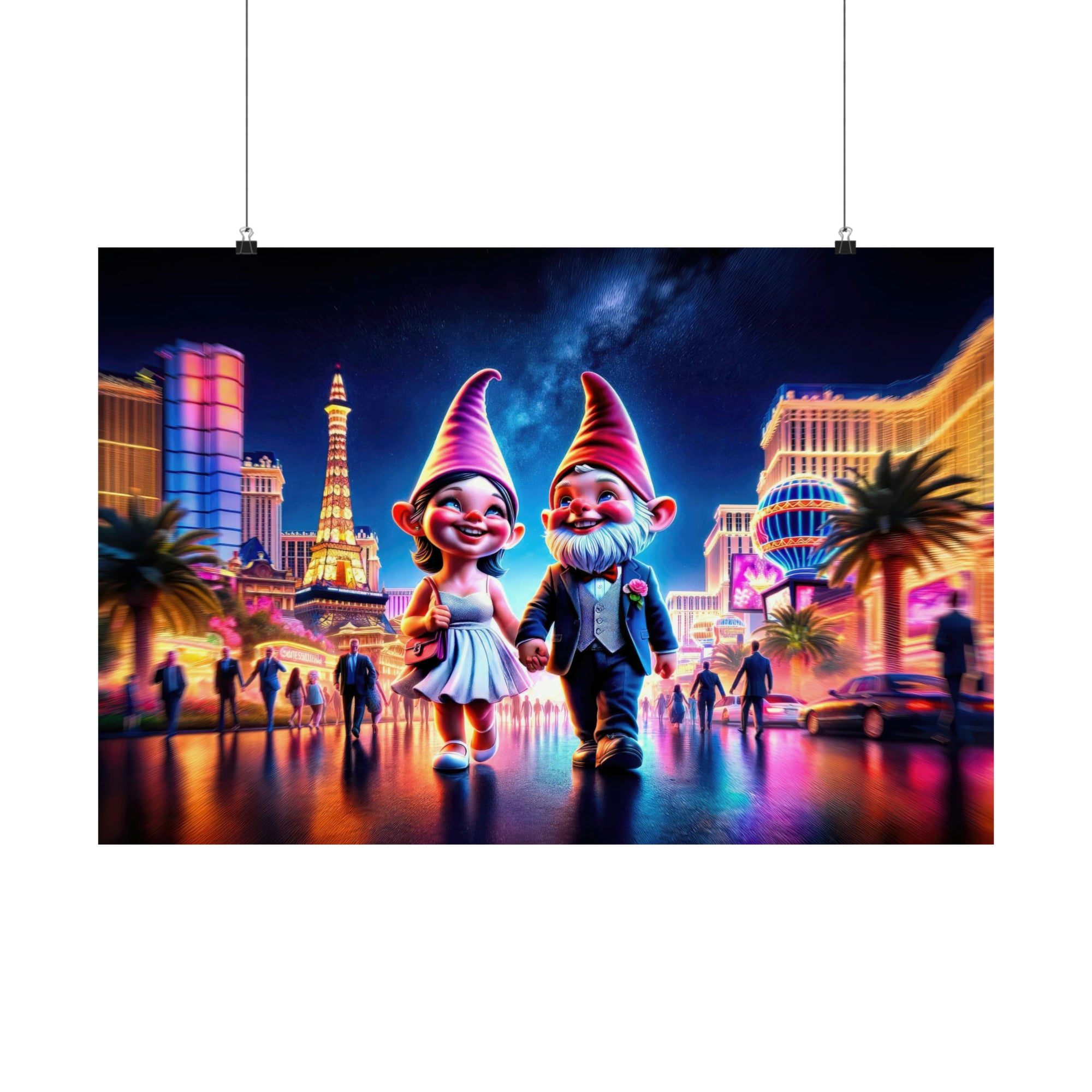 La luna de miel de Elara y Finn en Las Vegas Póster