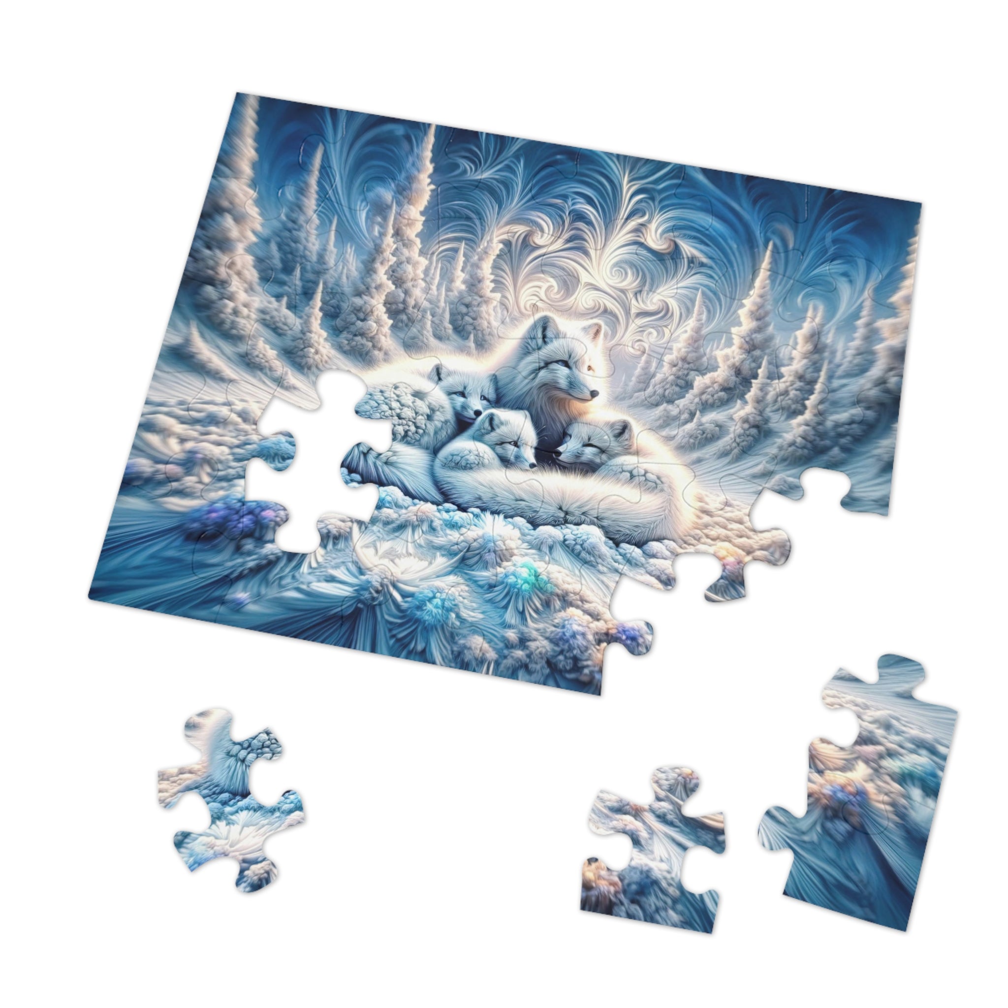 El rompecabezas de la familia del zorro ártico