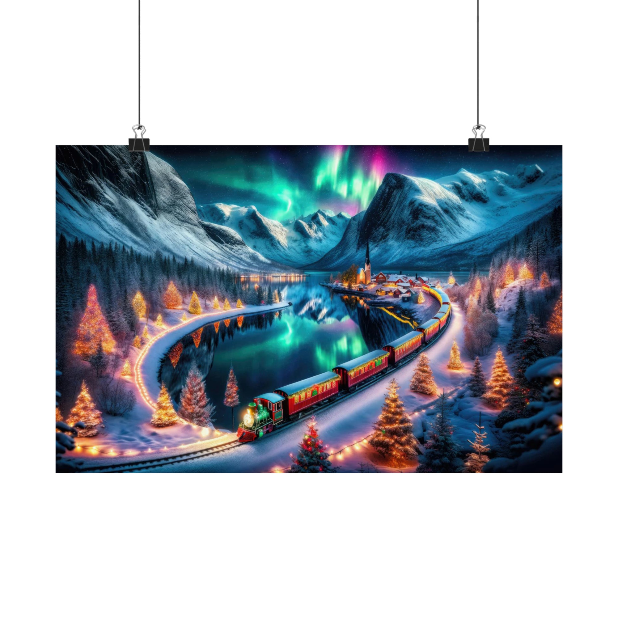 Un voyage de réveillon d'hiver Poster