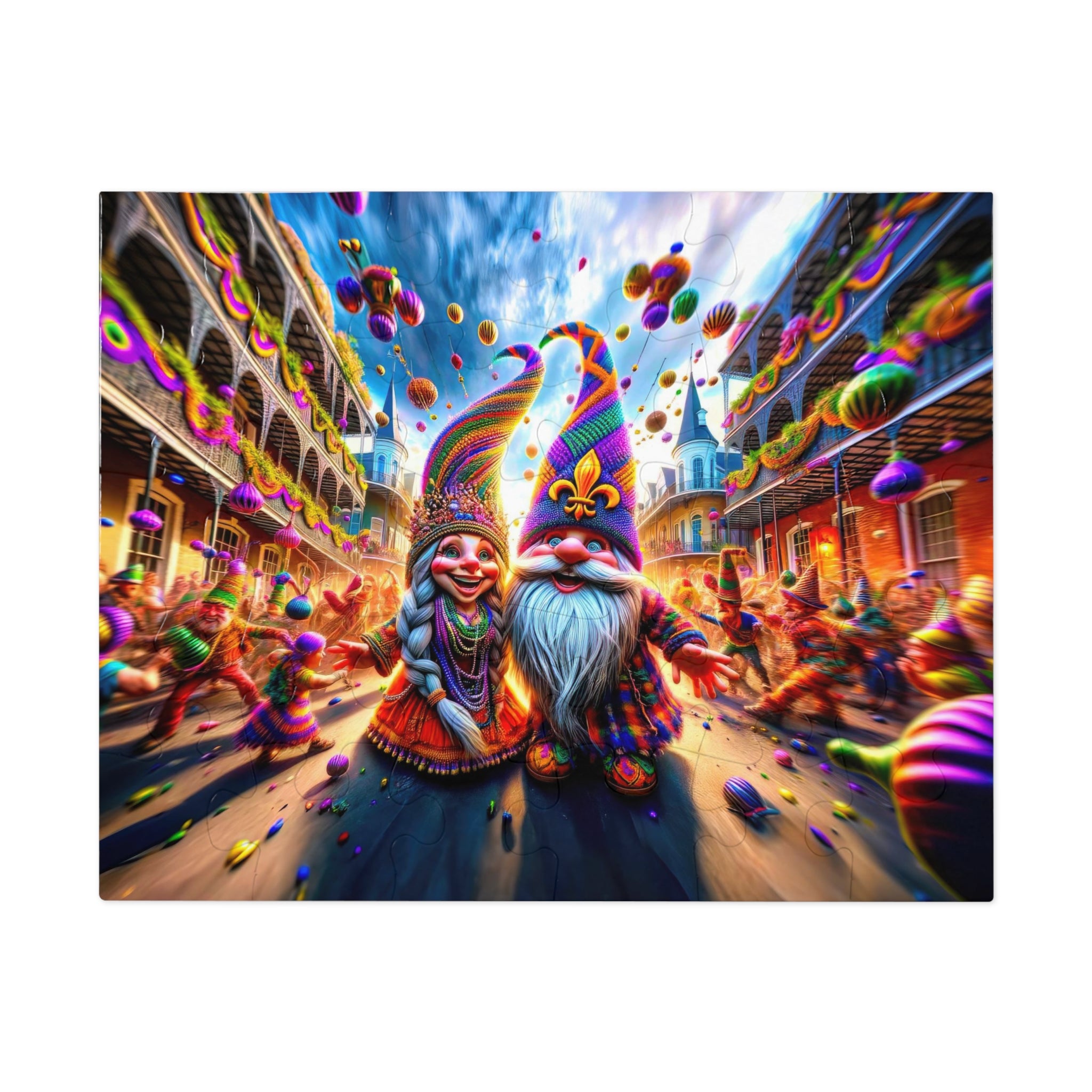 Mardi Gras Daydream in the French Quarter Jigsaw Puzzle