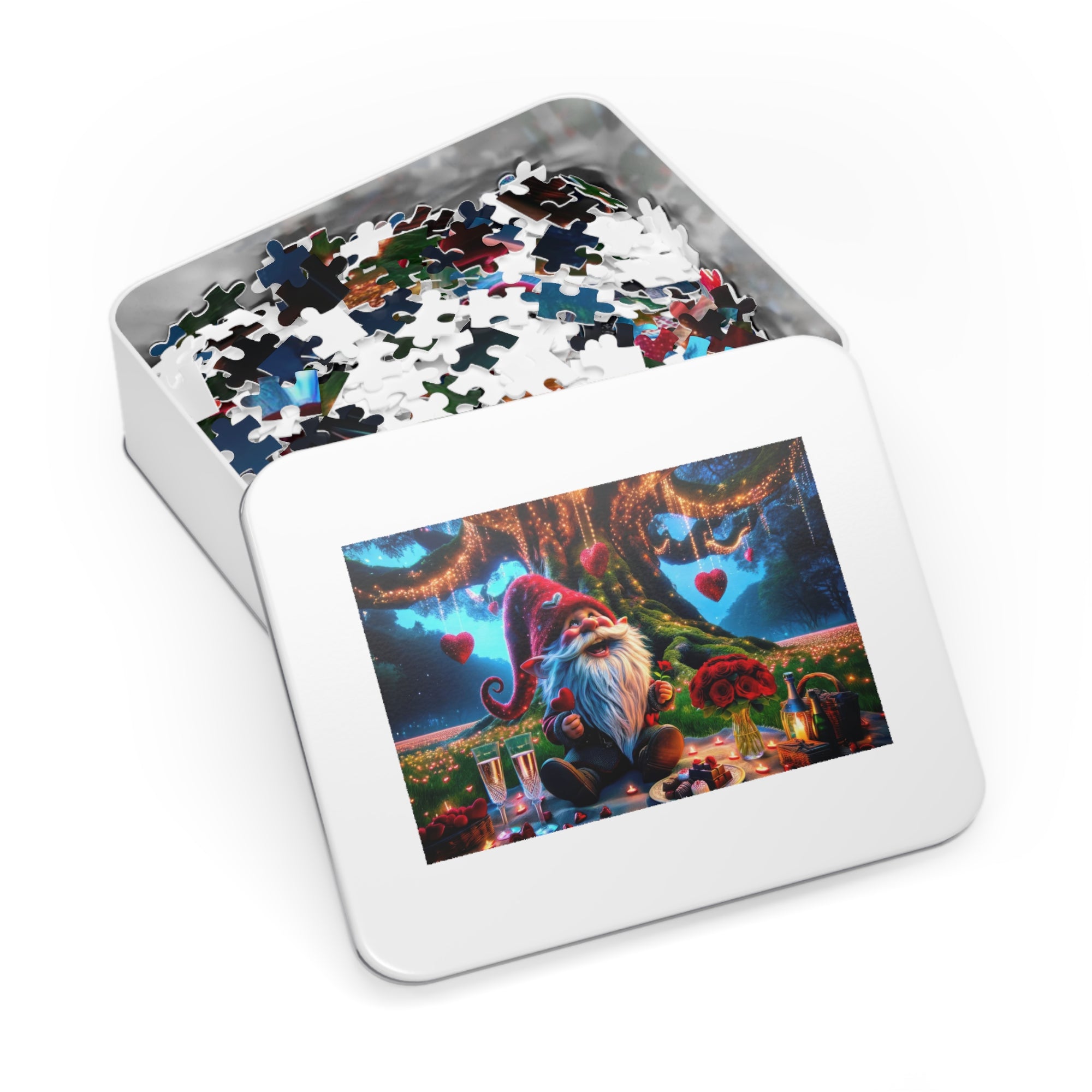 Valentine's with the Whimsical Forest Gnome Jigsaw Puzzle