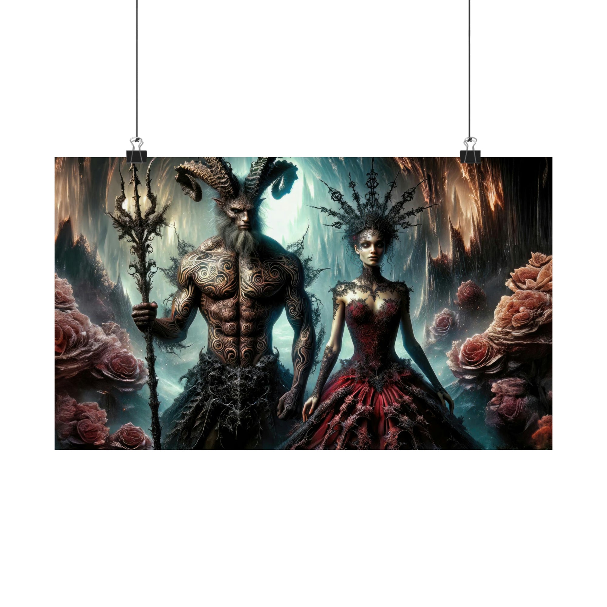 Couronnement du crépuscule dans le Rose Dominion Poster