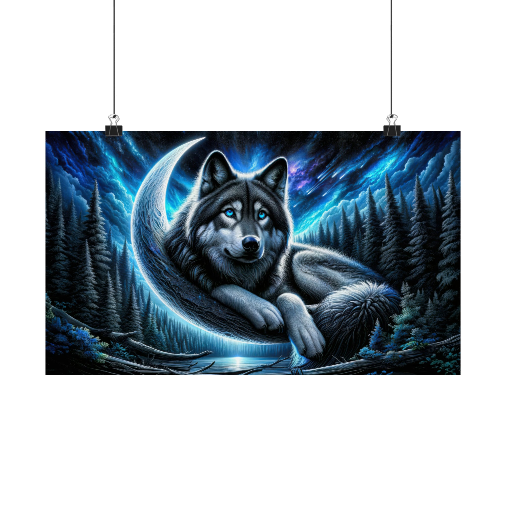 The Wolf's Cosmic Watch Poster