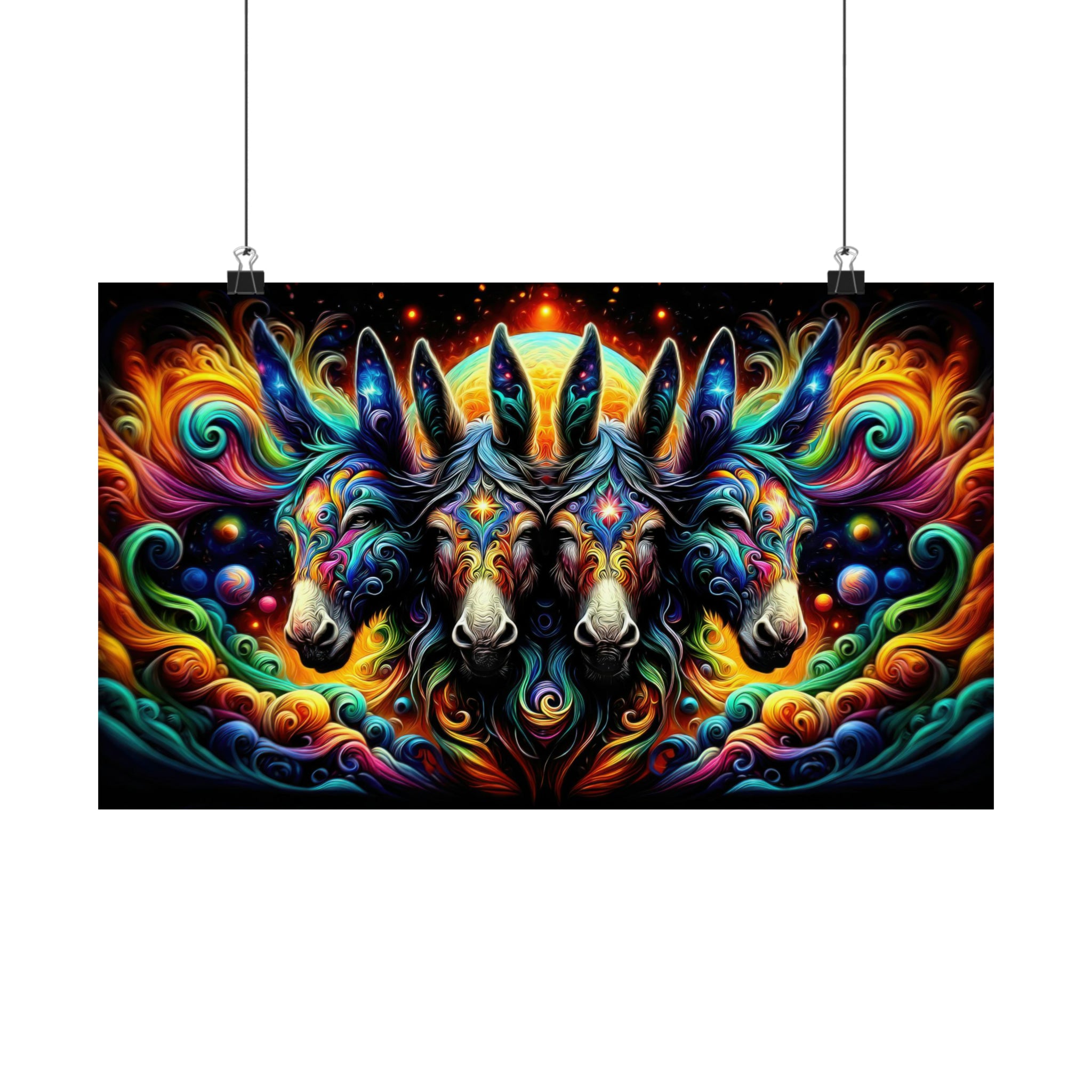 Cuásar de burro cuántico Póster