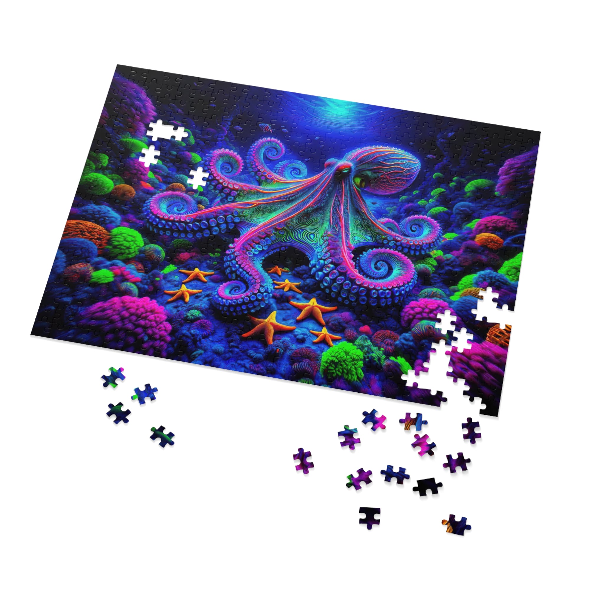 The Technicolor Depths of an Octopus Jigsaw Puzzle