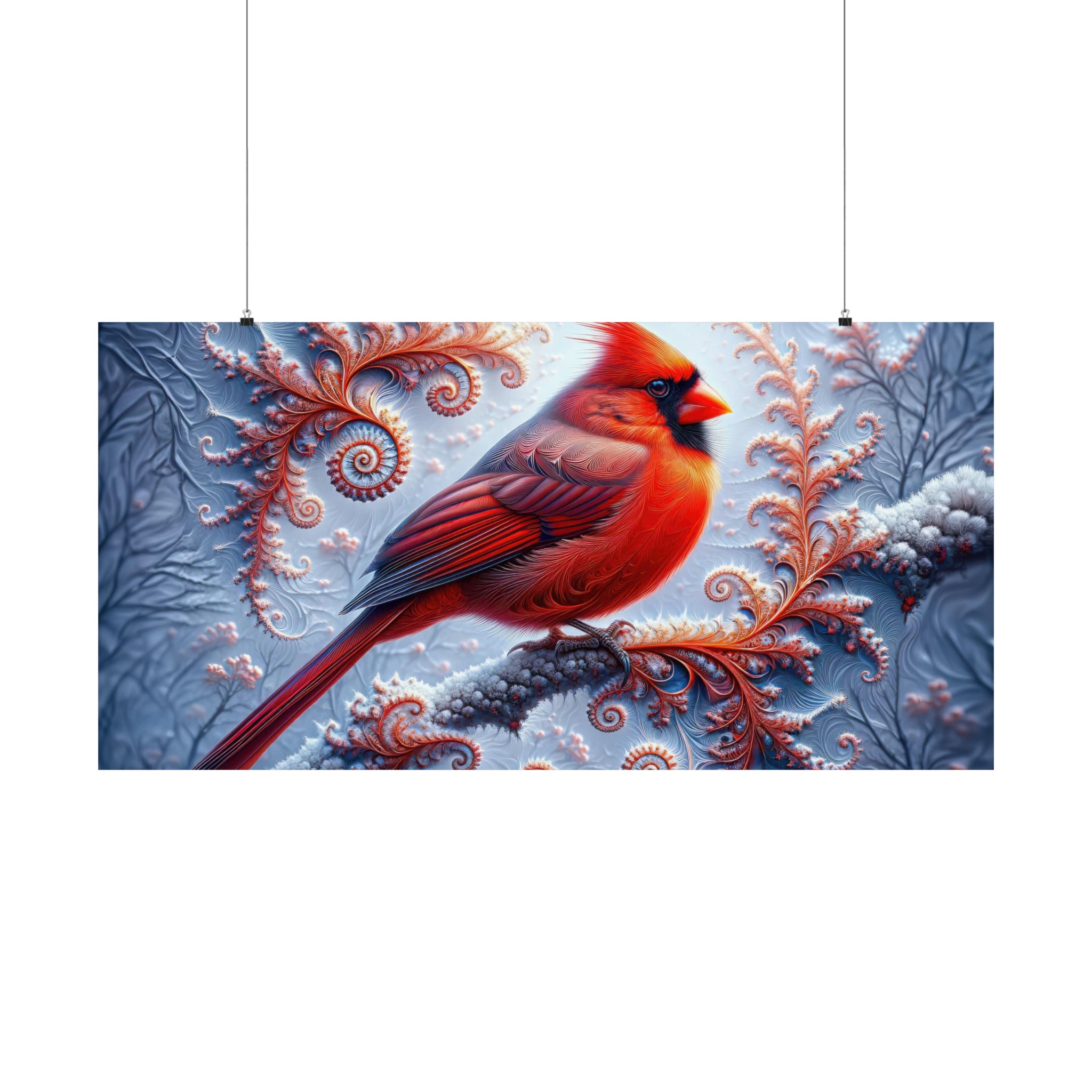 L'hiver fractal du cardinal Poster