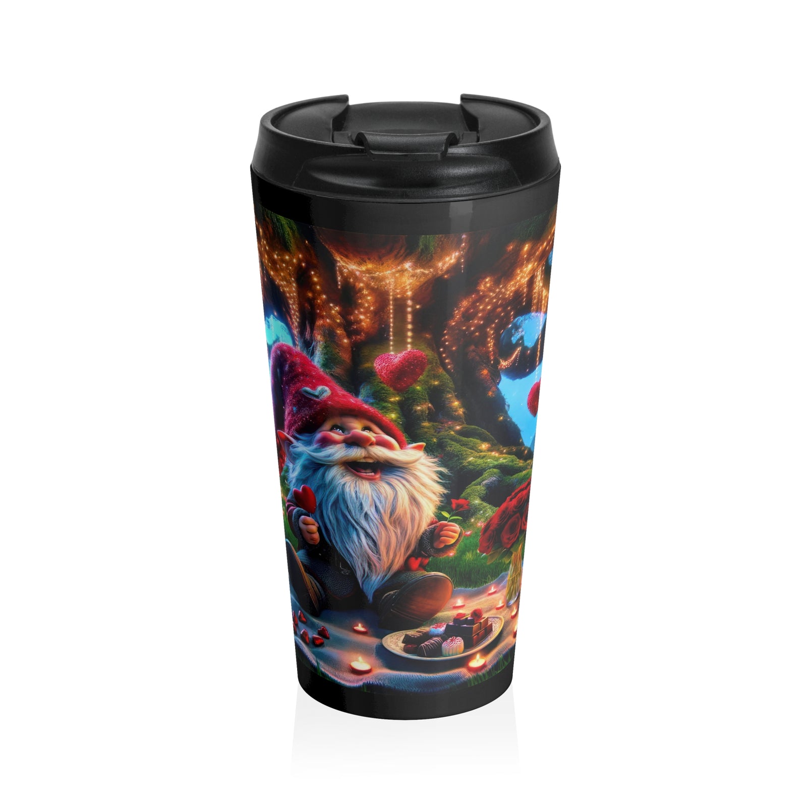 Valentine's with the Whimsical Forest Gnome Travel Mug