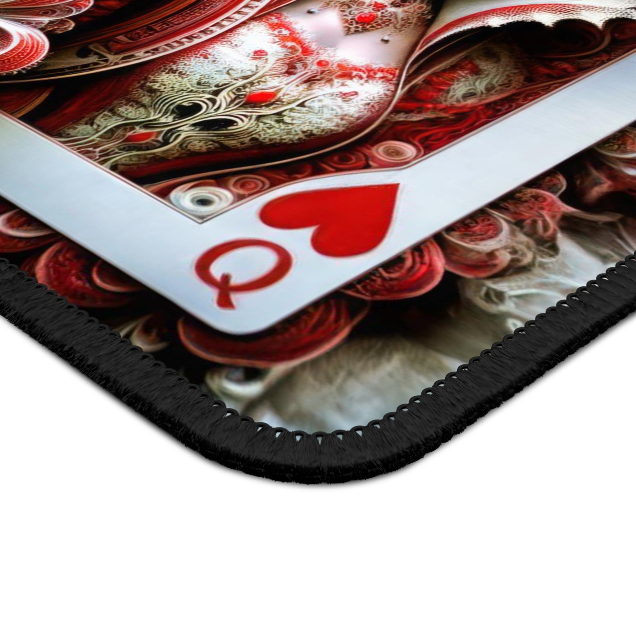 The King and Queen of Hearts' Embrace Gaming Mouse Pad