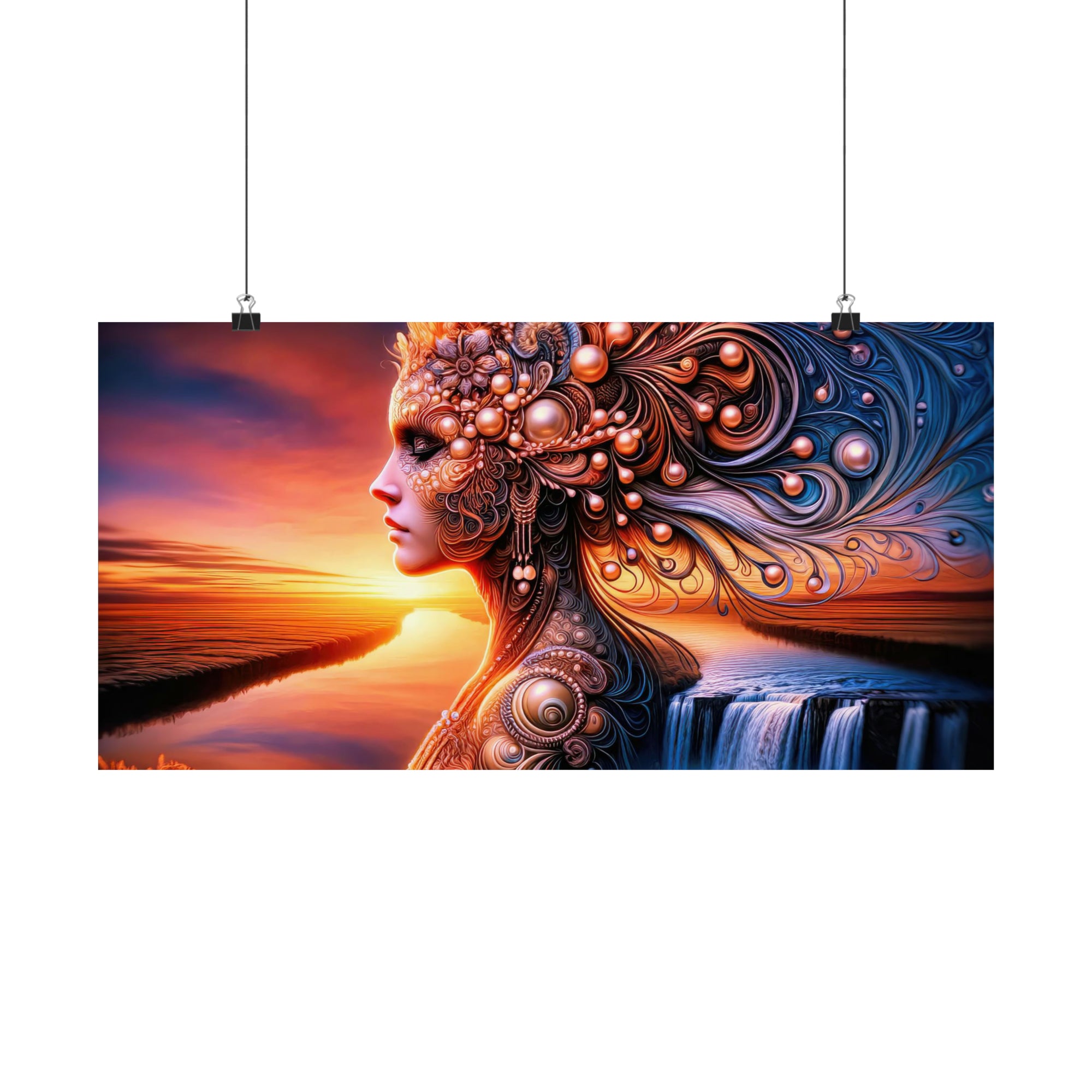 Pearlescent Dreams at Dusk Poster