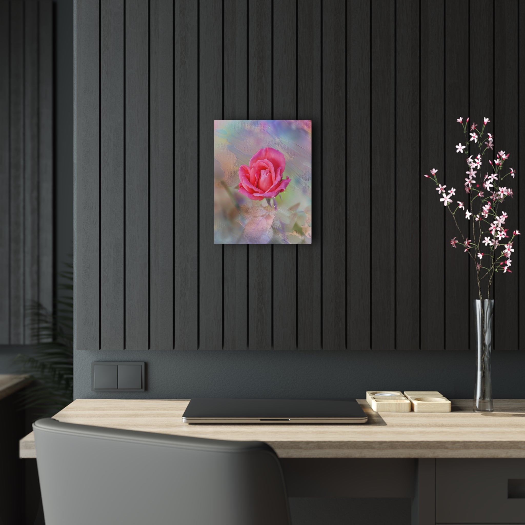 Impression sur Acrylique sur Acrylique Gentilité rose