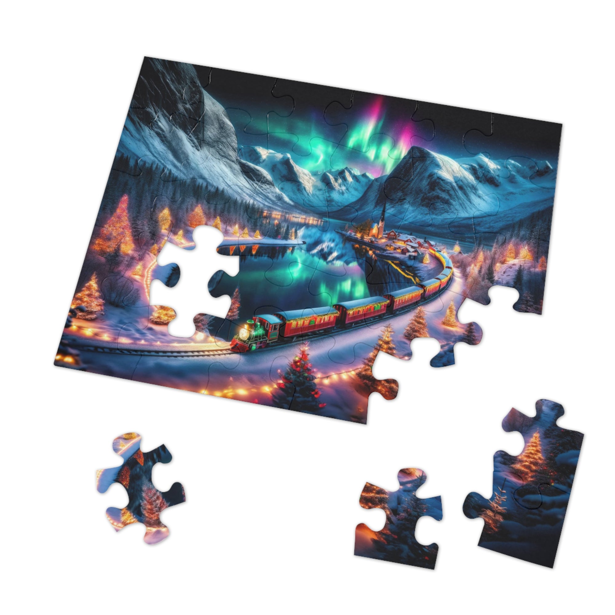 Puzzle Un voyage pour le réveillon d'hiver