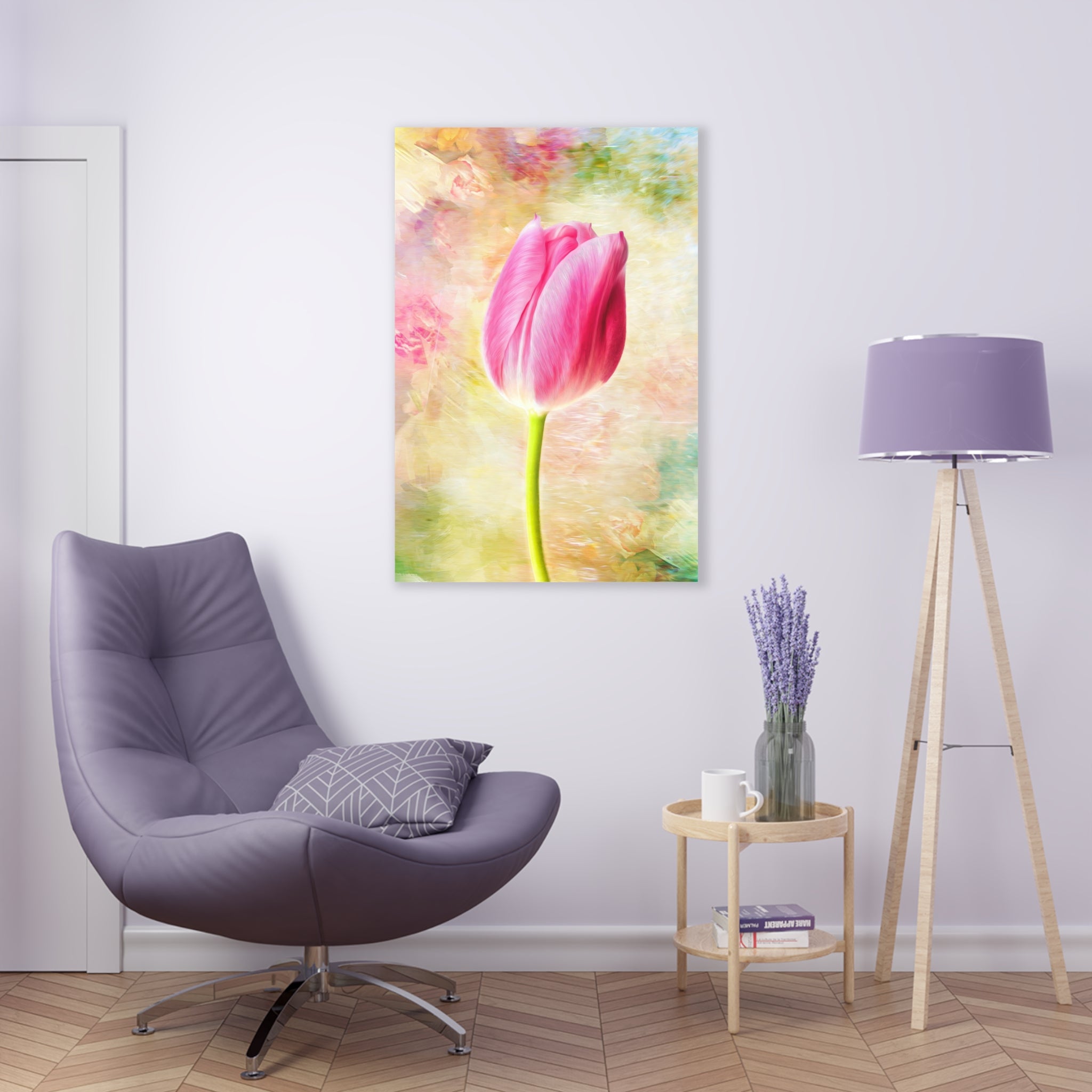 Tulipe Positano Impression sur Verre Acrylique
