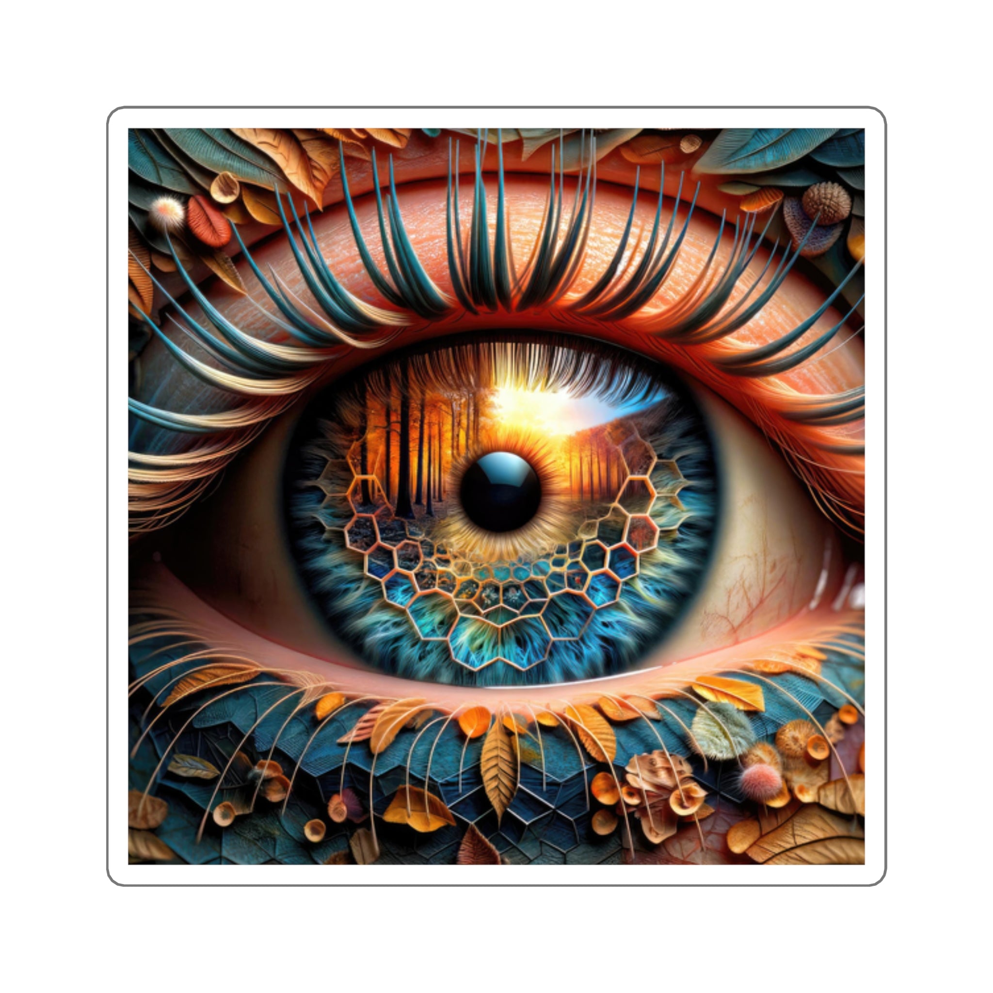 Autocollants mystiques de vue de fenêtres