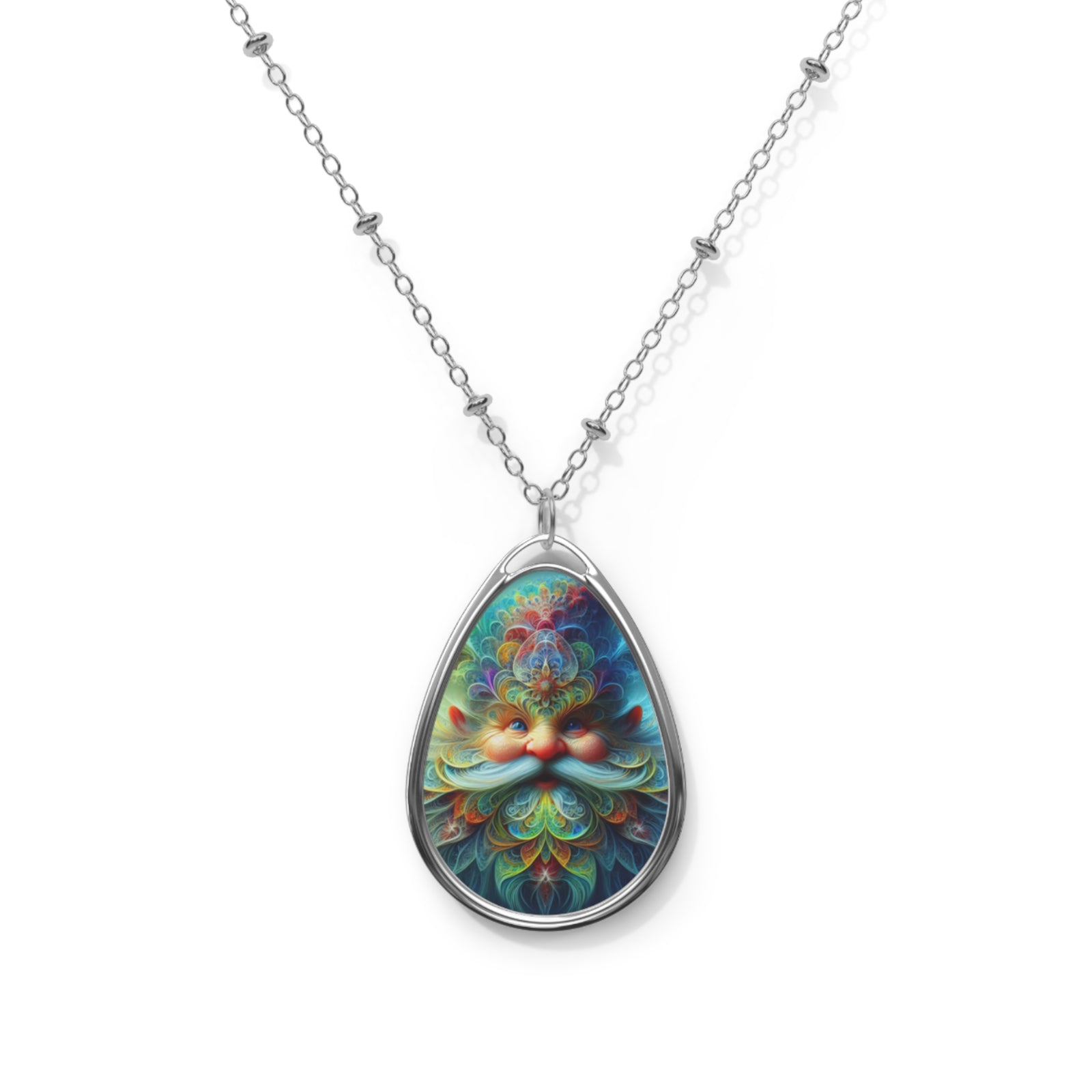 Enchanted Laughter Oval Necklace