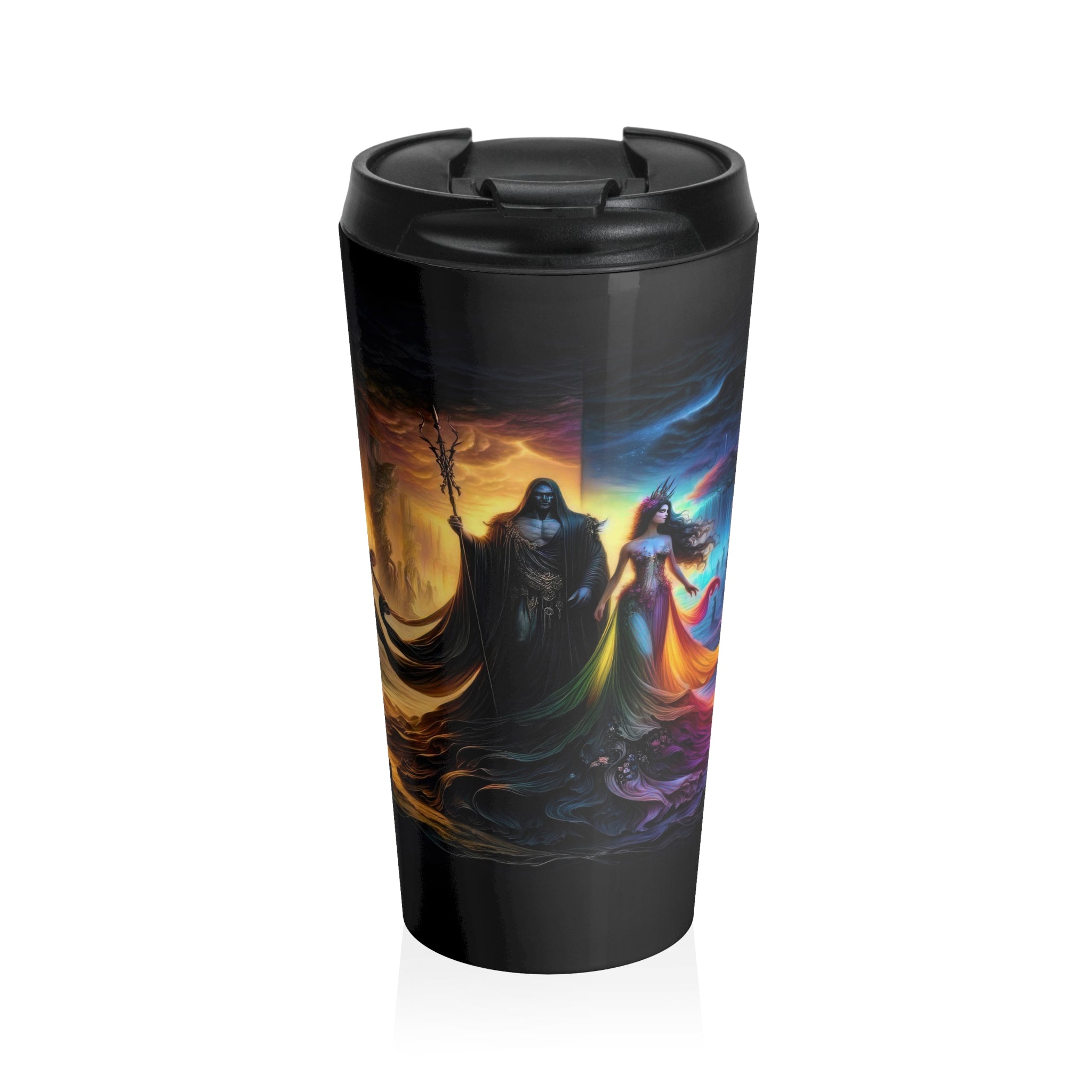 Crepúsculo de los dioses Hades y Perséfone Taza de viaje