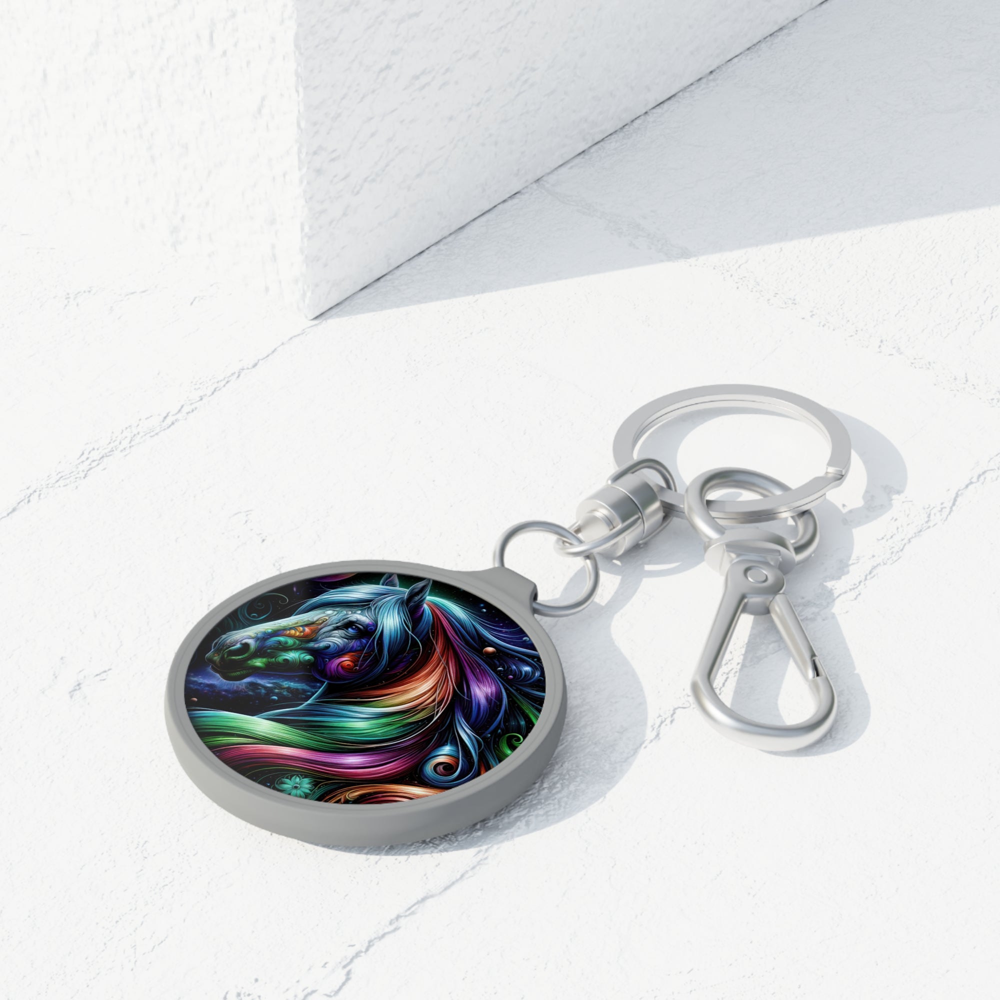 Galactic Brushstroke Keyring Tag