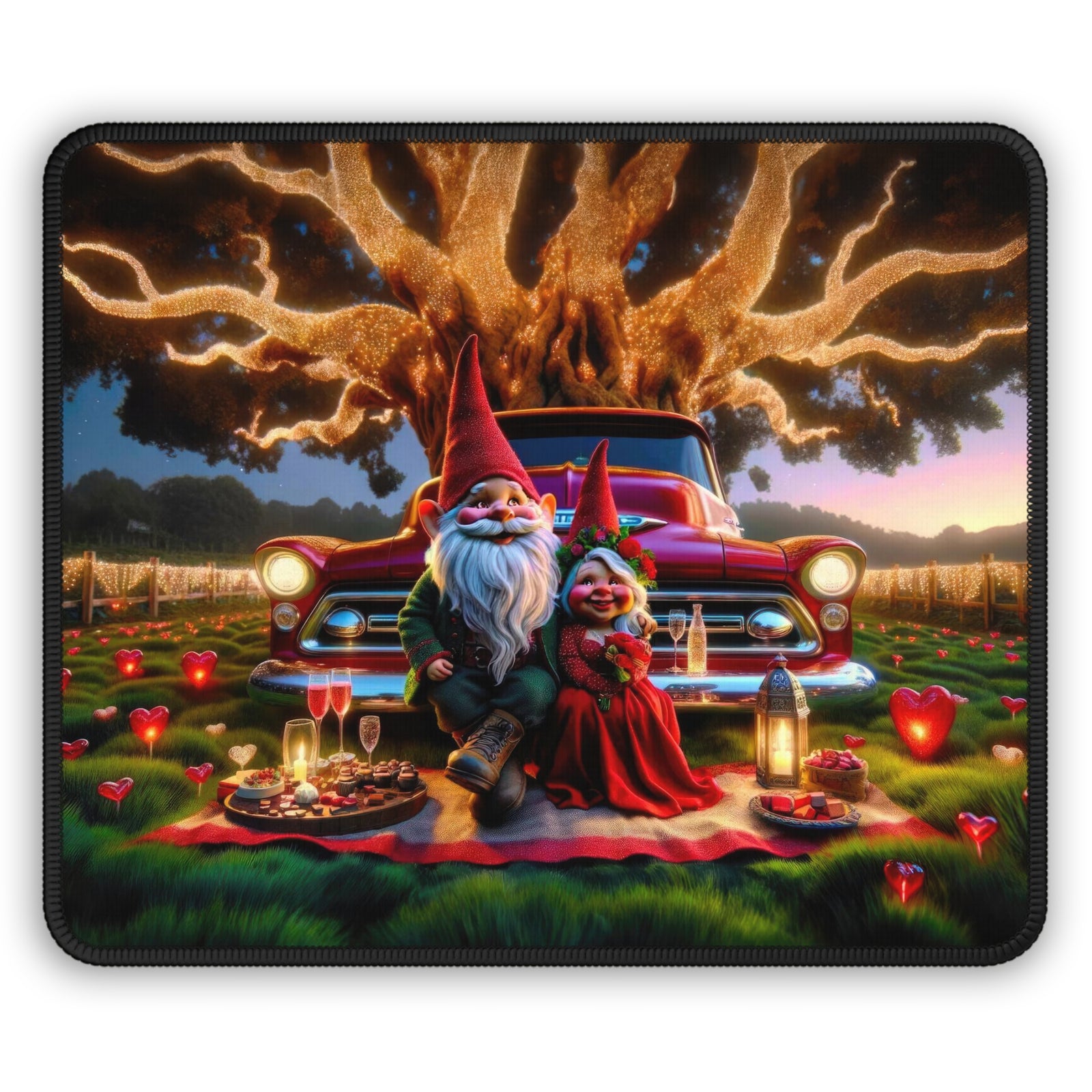 Enchanted Twilight Picnic Gaming Mouse Pad