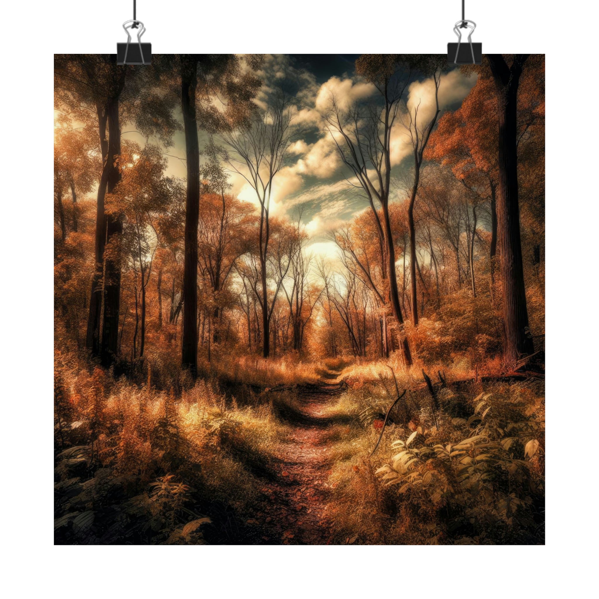 Rêves d'automne de la rivière Cuivre Poster