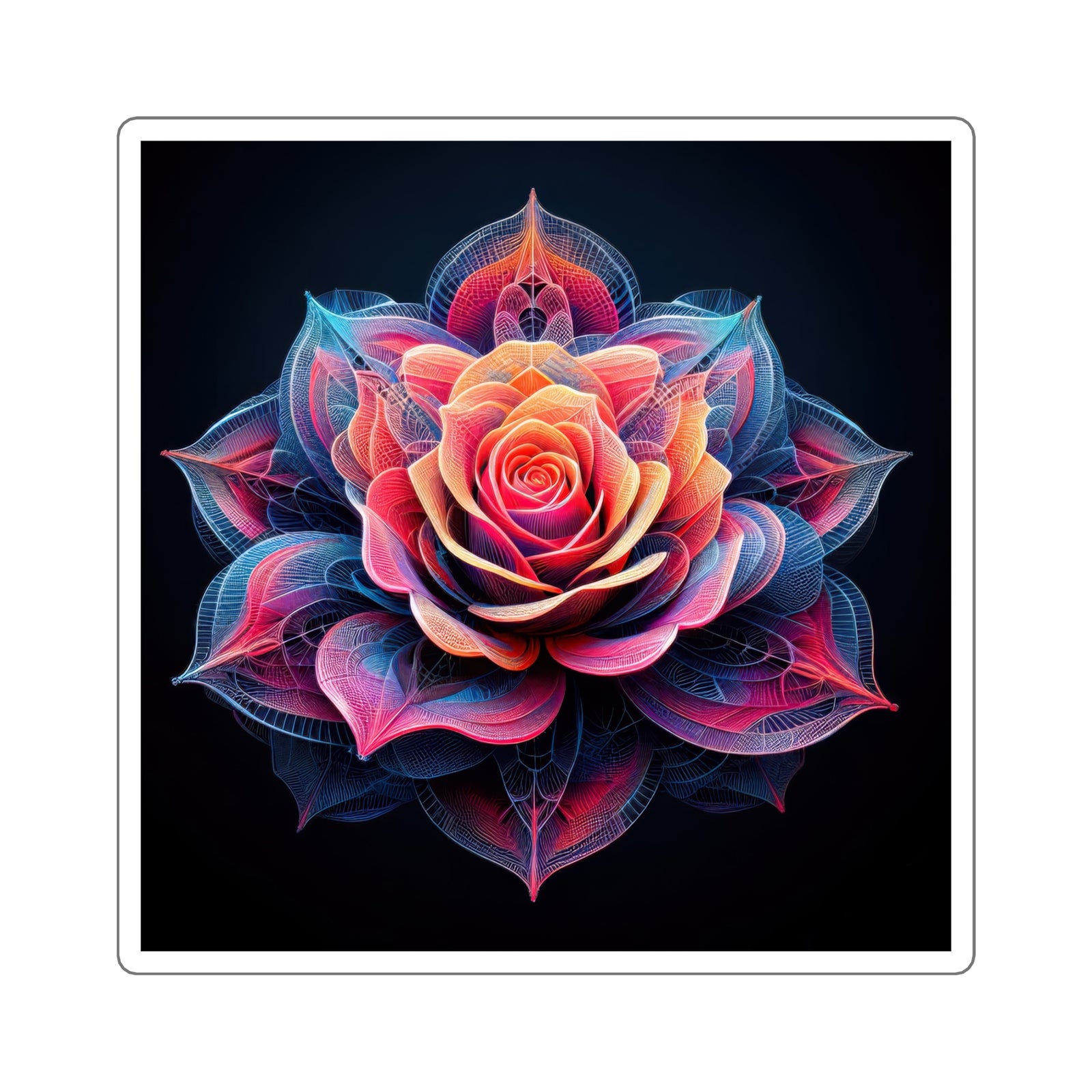 Radiant Rose Matrix Stickers
